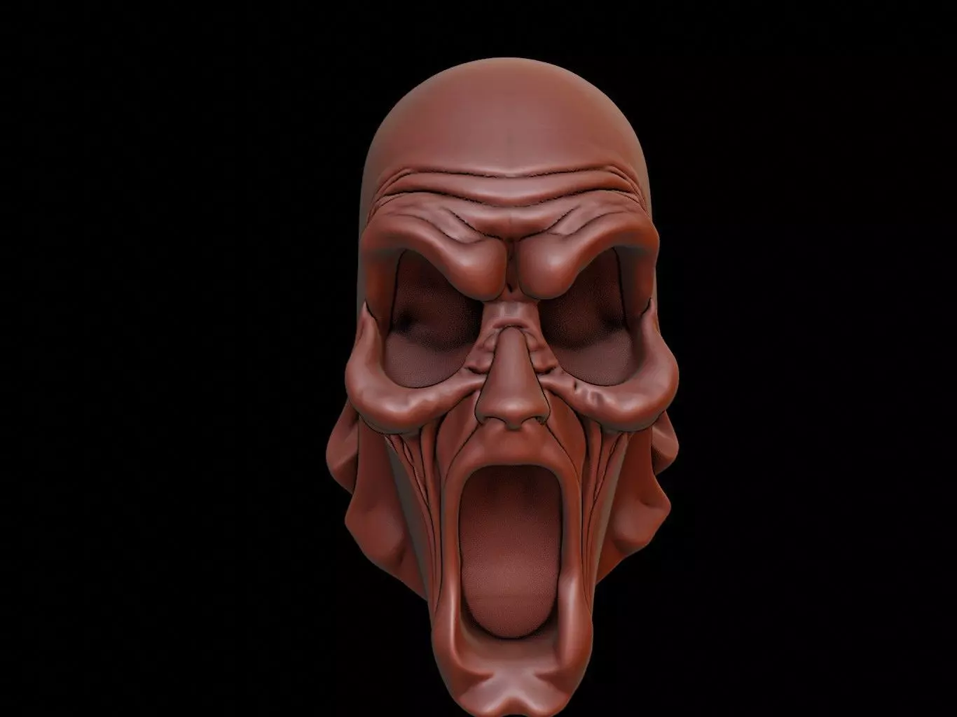 Ghost Mask 3d Printing 3D print model