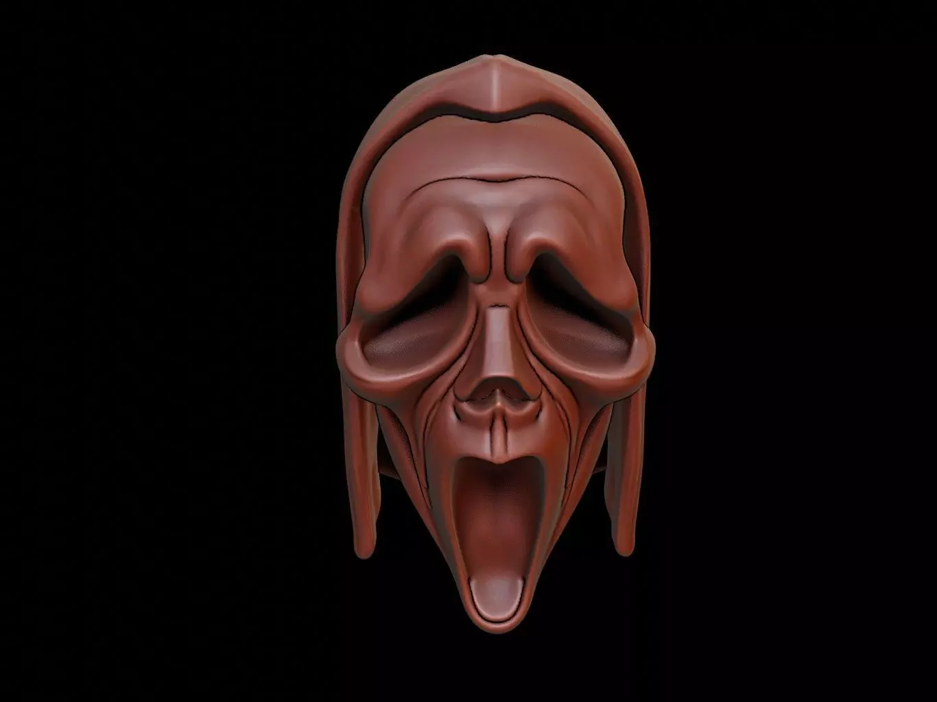 Ghost Mask 3d Printing 3D print model