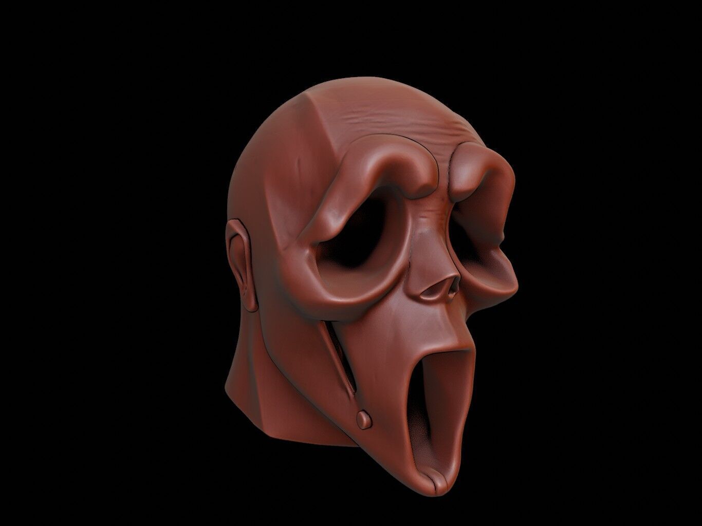Ghost Mask 3d Printing 3D print model_1