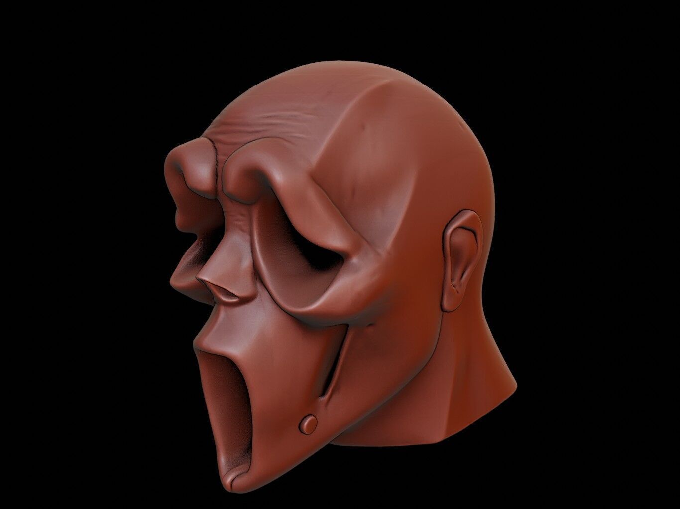 Ghost Mask 3d Printing 3D print model_2