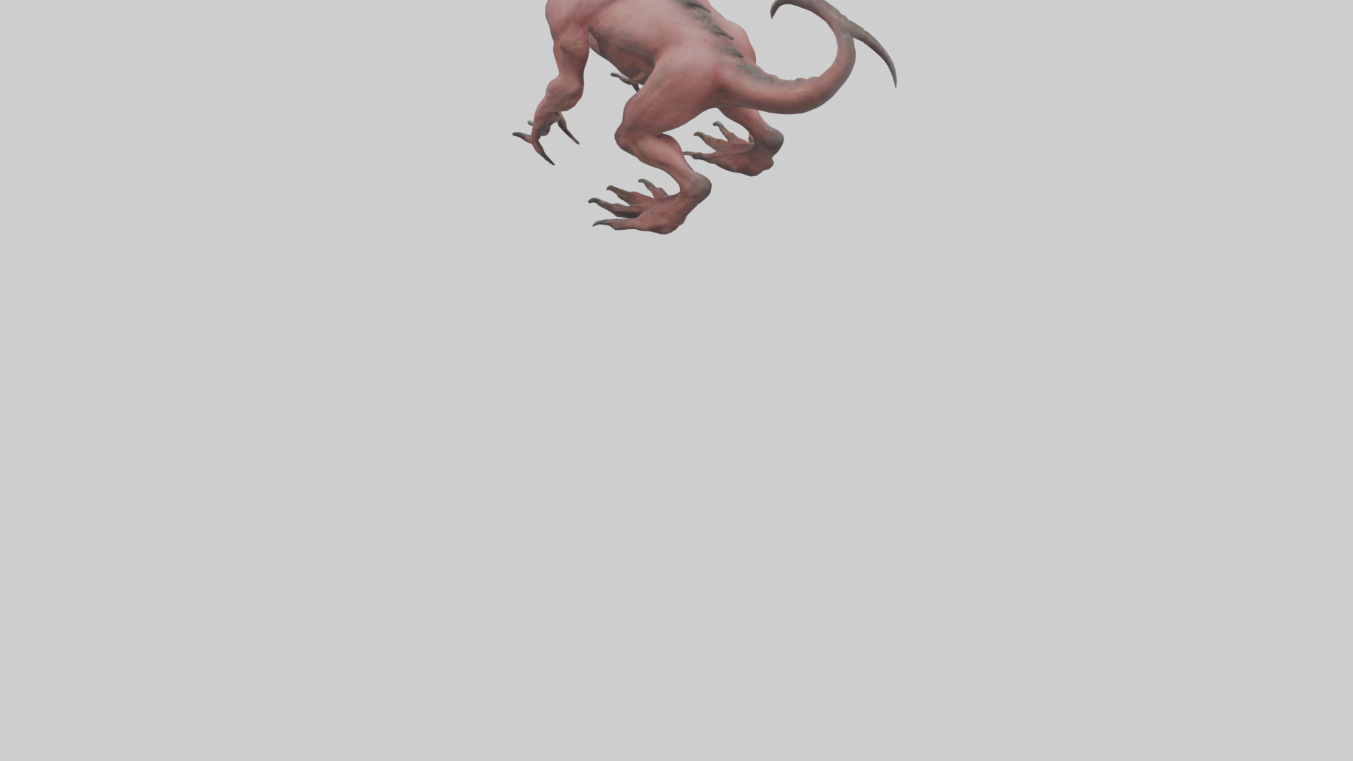 Carnivorous Beast model Low-poly 3D model_4