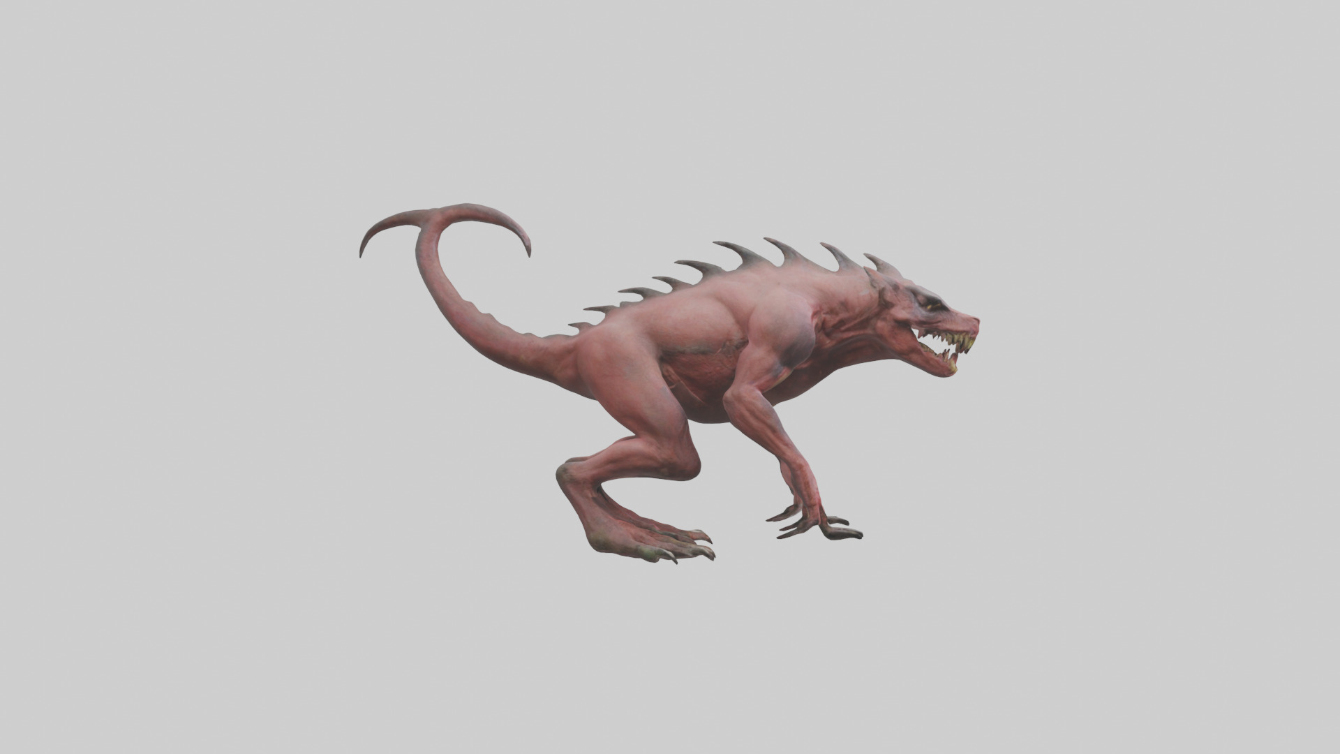 Carnivorous Beast model Low-poly 3D model_23