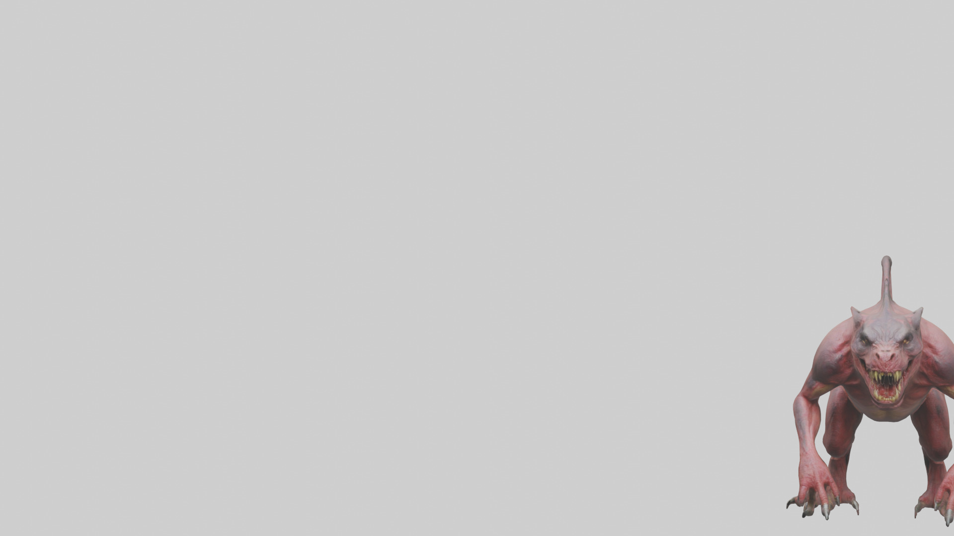 Carnivorous Beast model Low-poly 3D model_21