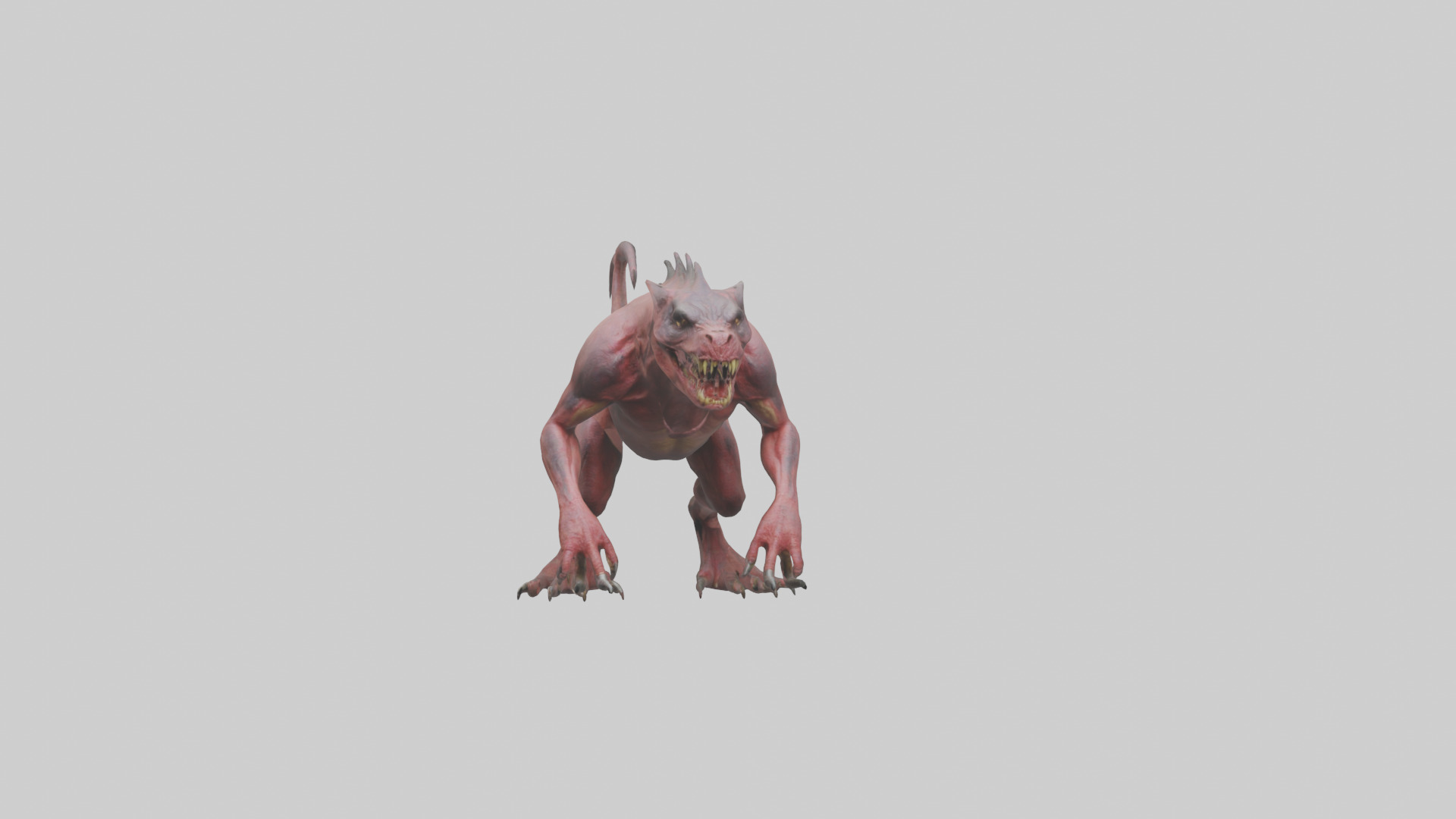Carnivorous Beast model Low-poly 3D model_18
