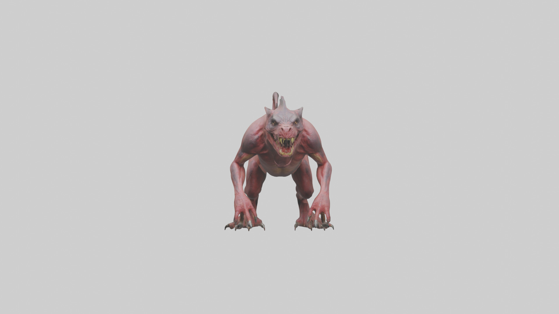 Carnivorous Beast model Low-poly 3D model_19