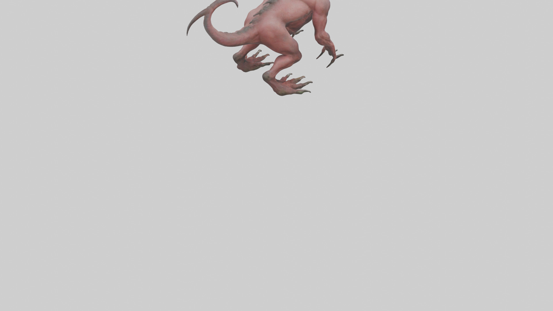 Carnivorous Beast model Low-poly 3D model_5