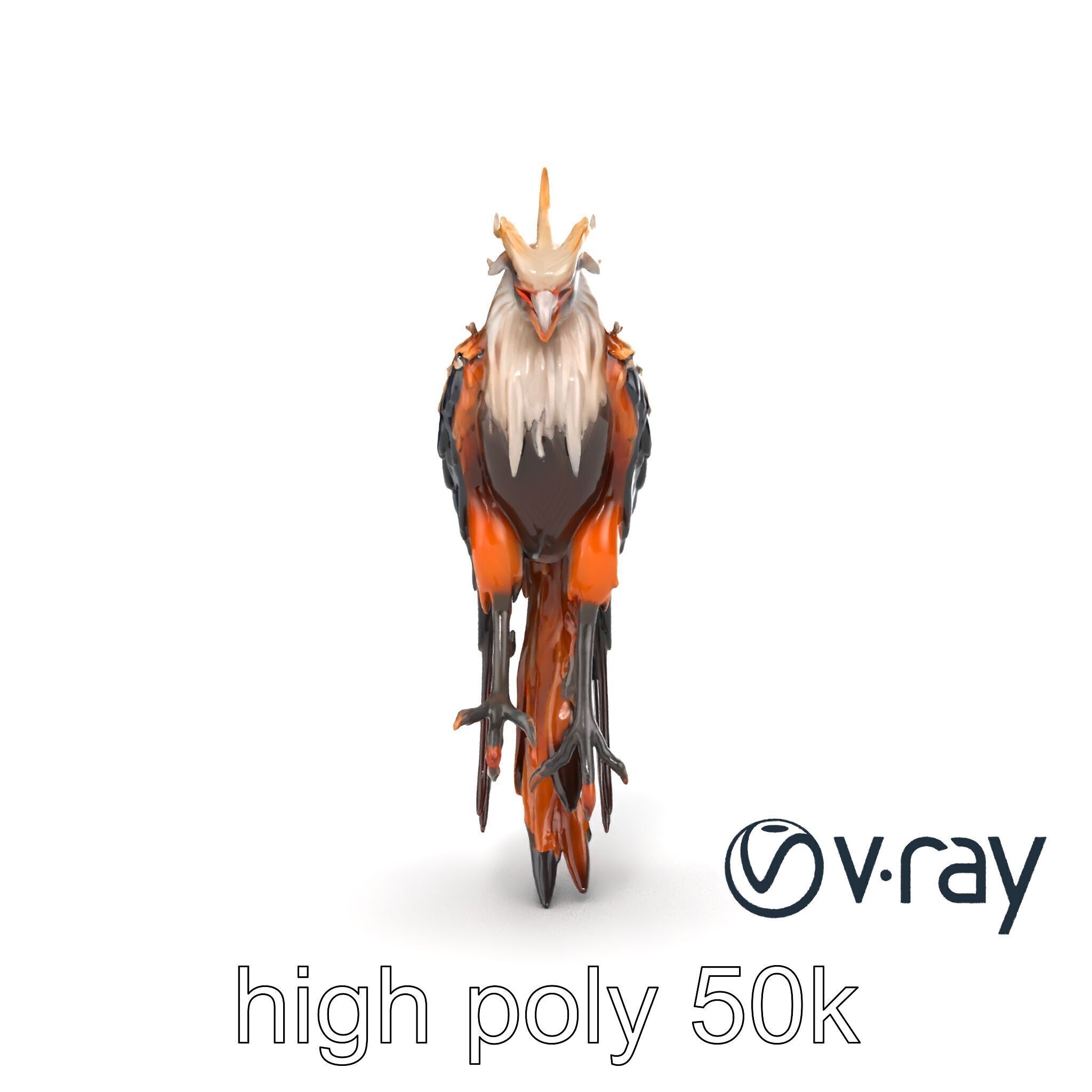 Elegant Harpy Creature Fantasy Model Pack Low-poly 3D model_11