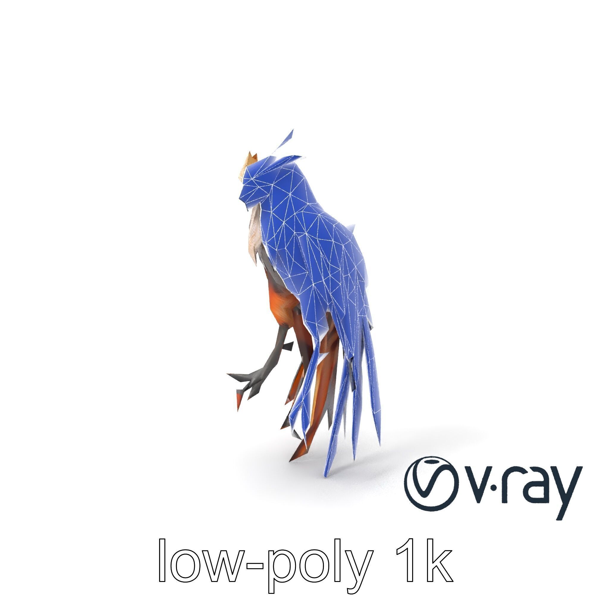 Elegant Harpy Creature Fantasy Model Pack Low-poly 3D model_22