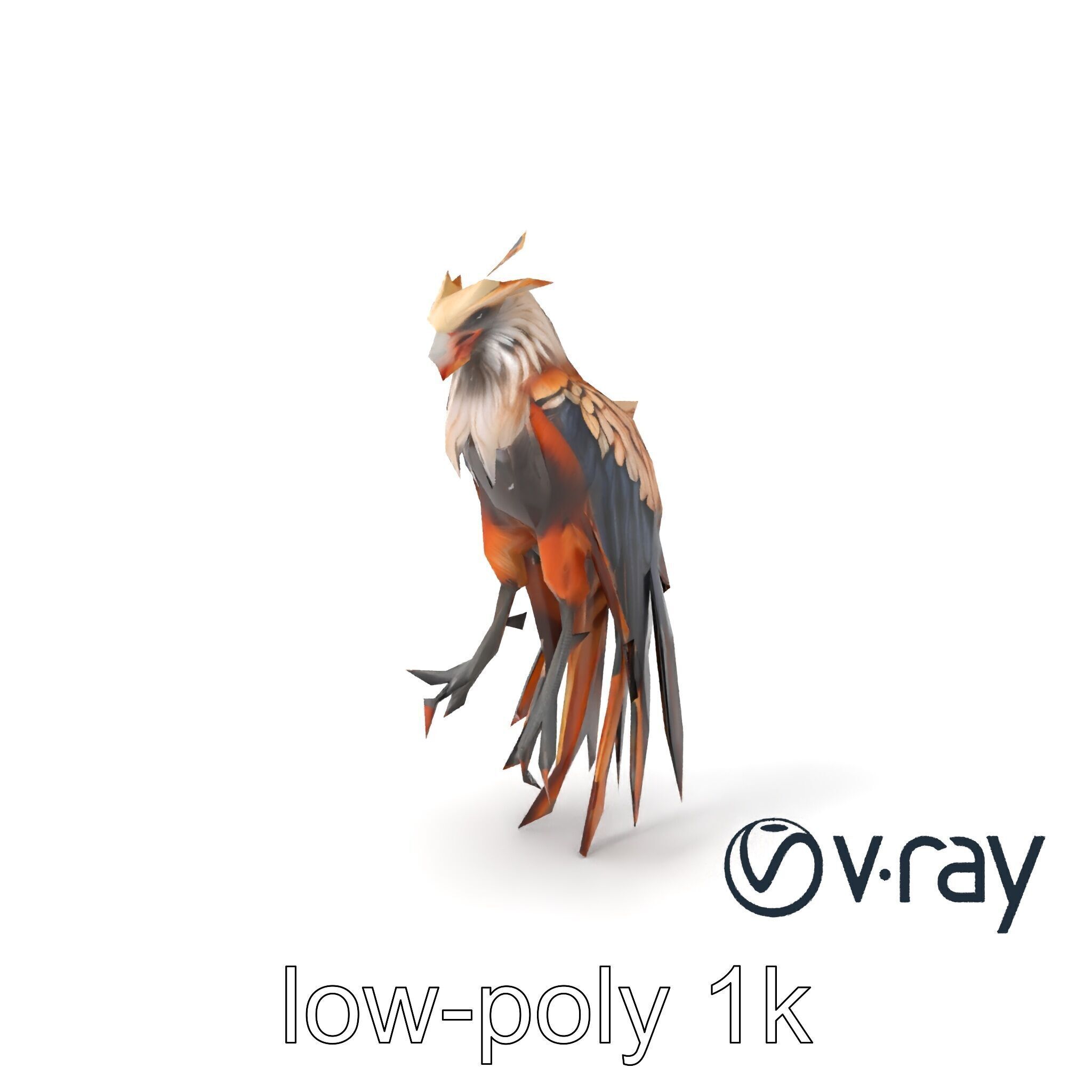 Elegant Harpy Creature Fantasy Model Pack Low-poly 3D model_2