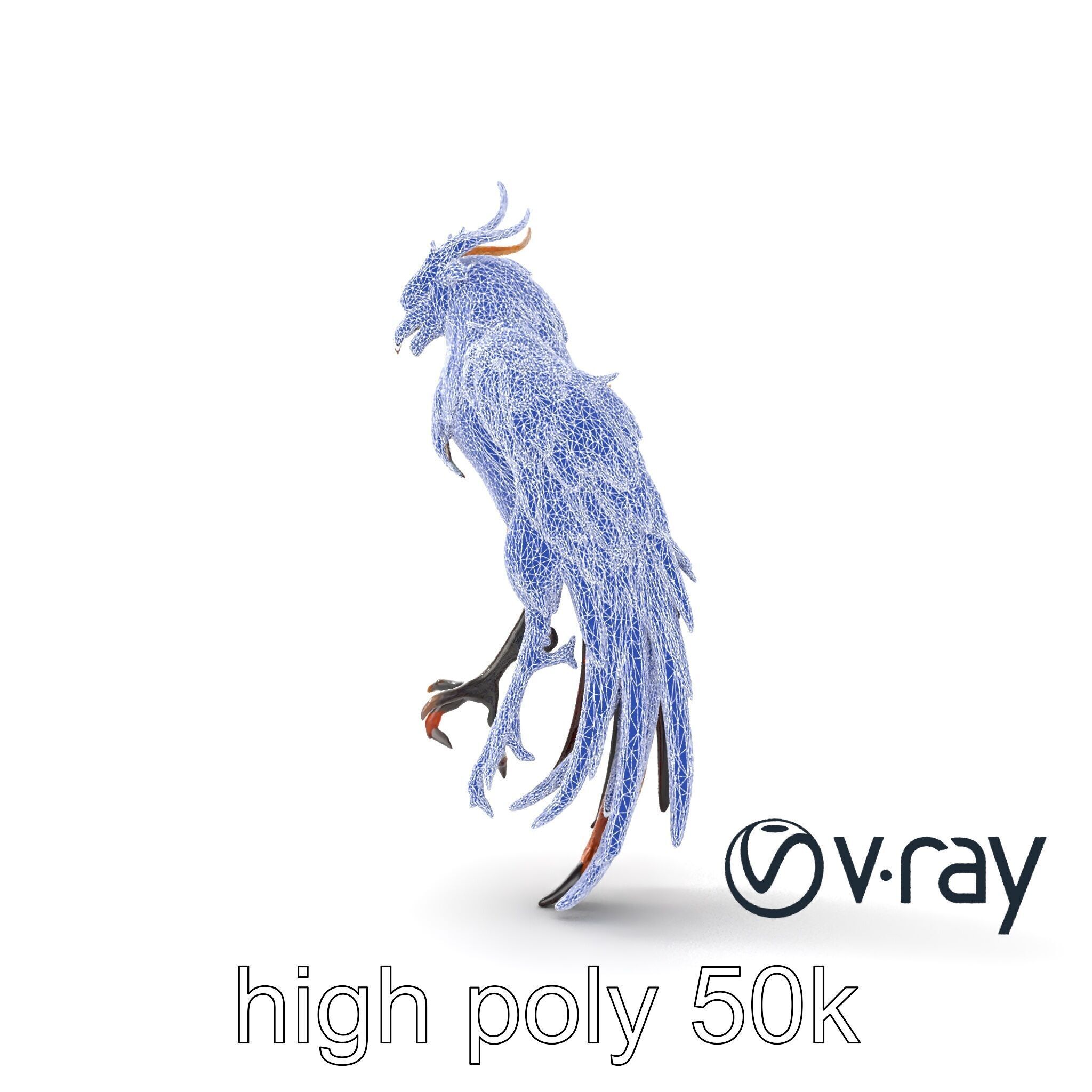 Elegant Harpy Creature Fantasy Model Pack Low-poly 3D model_16