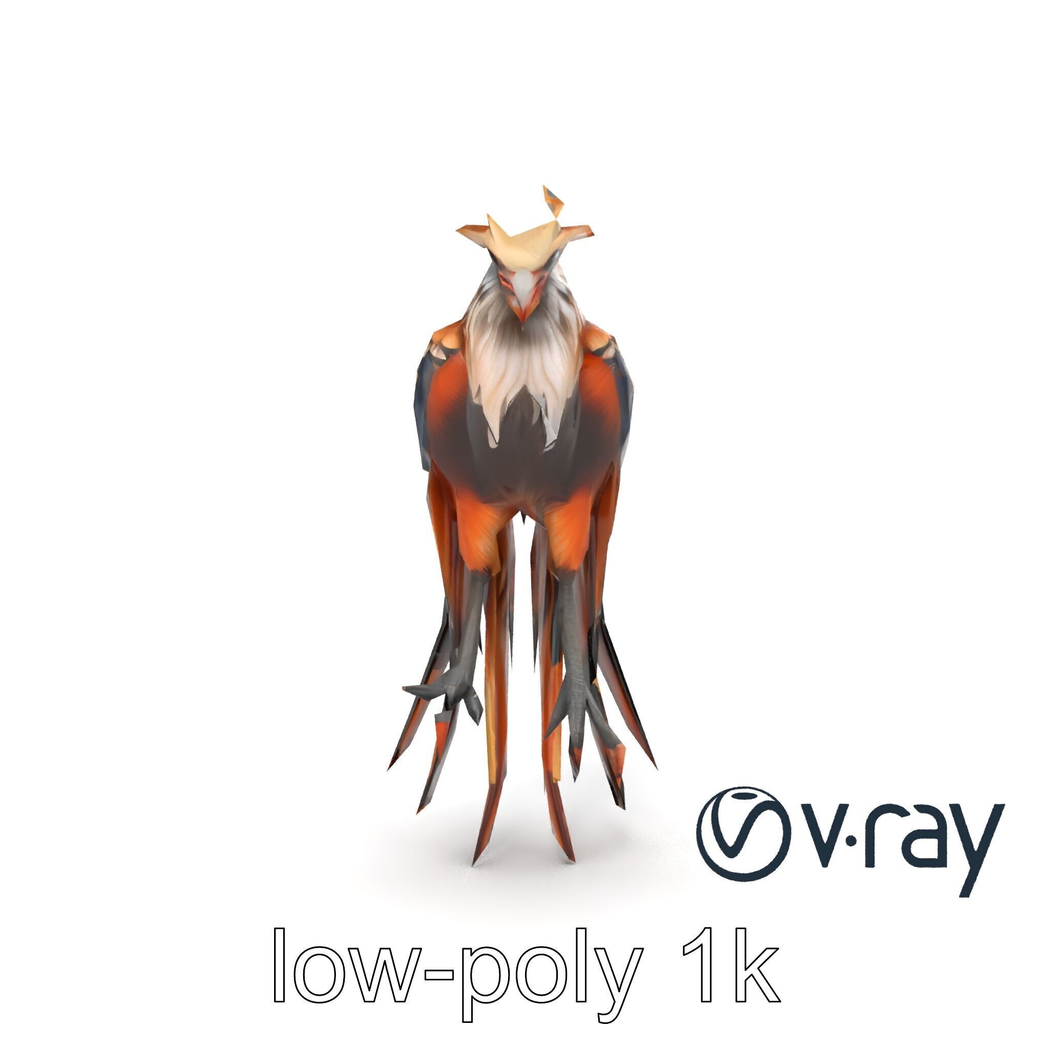 Elegant Harpy Creature Fantasy Model Pack Low-poly 3D model_14