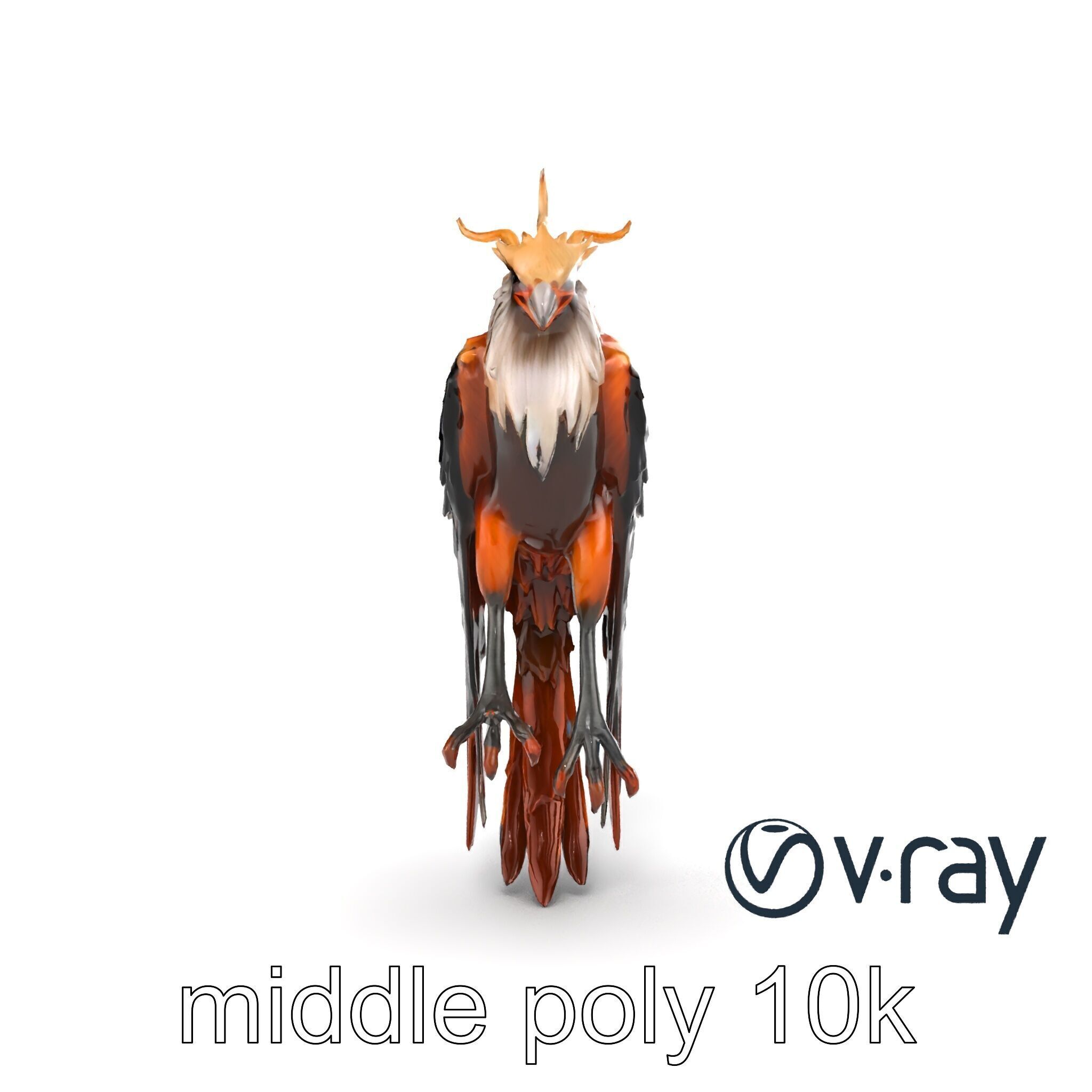 Elegant Harpy Creature Fantasy Model Pack Low-poly 3D model_25