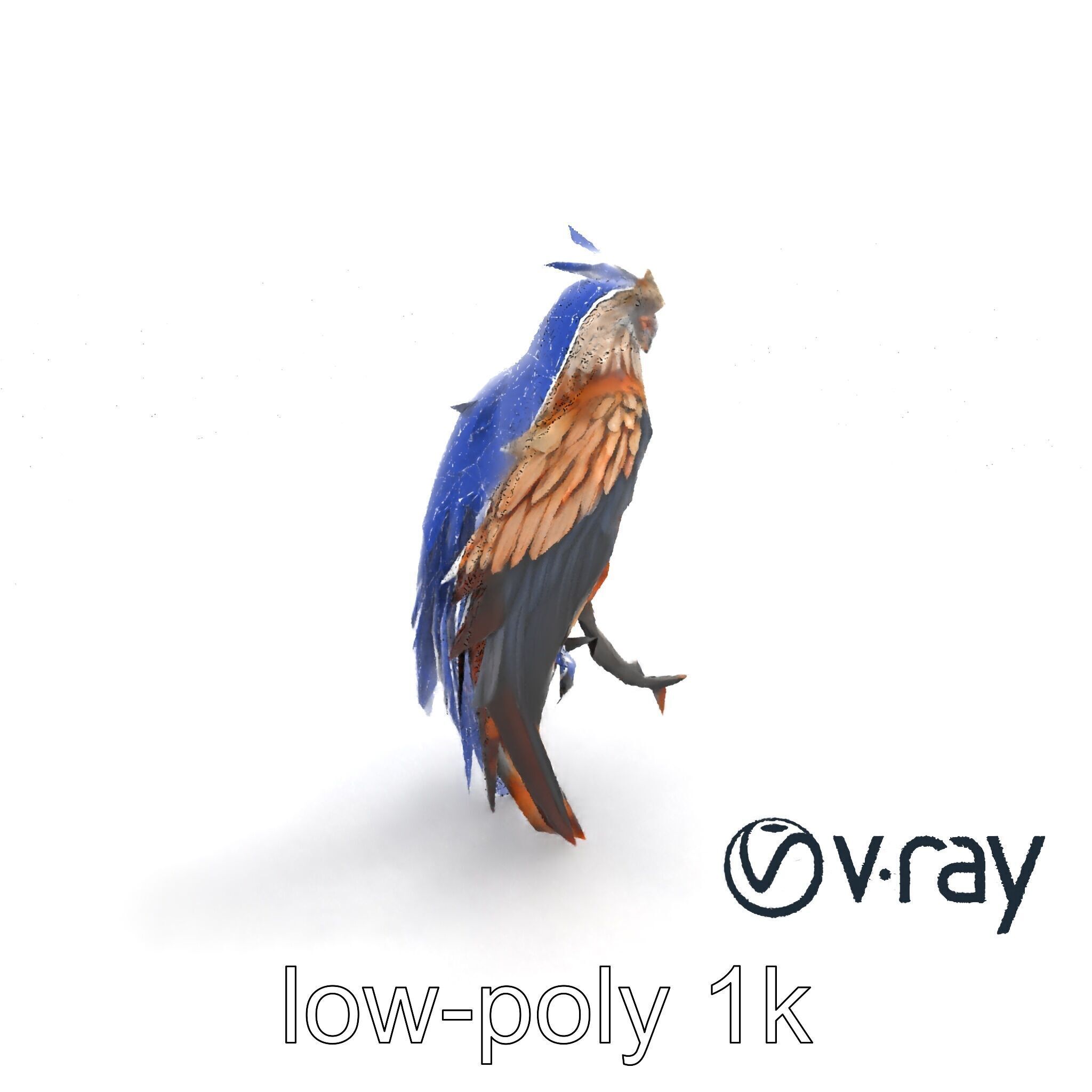 Elegant Harpy Creature Fantasy Model Pack Low-poly 3D model_17