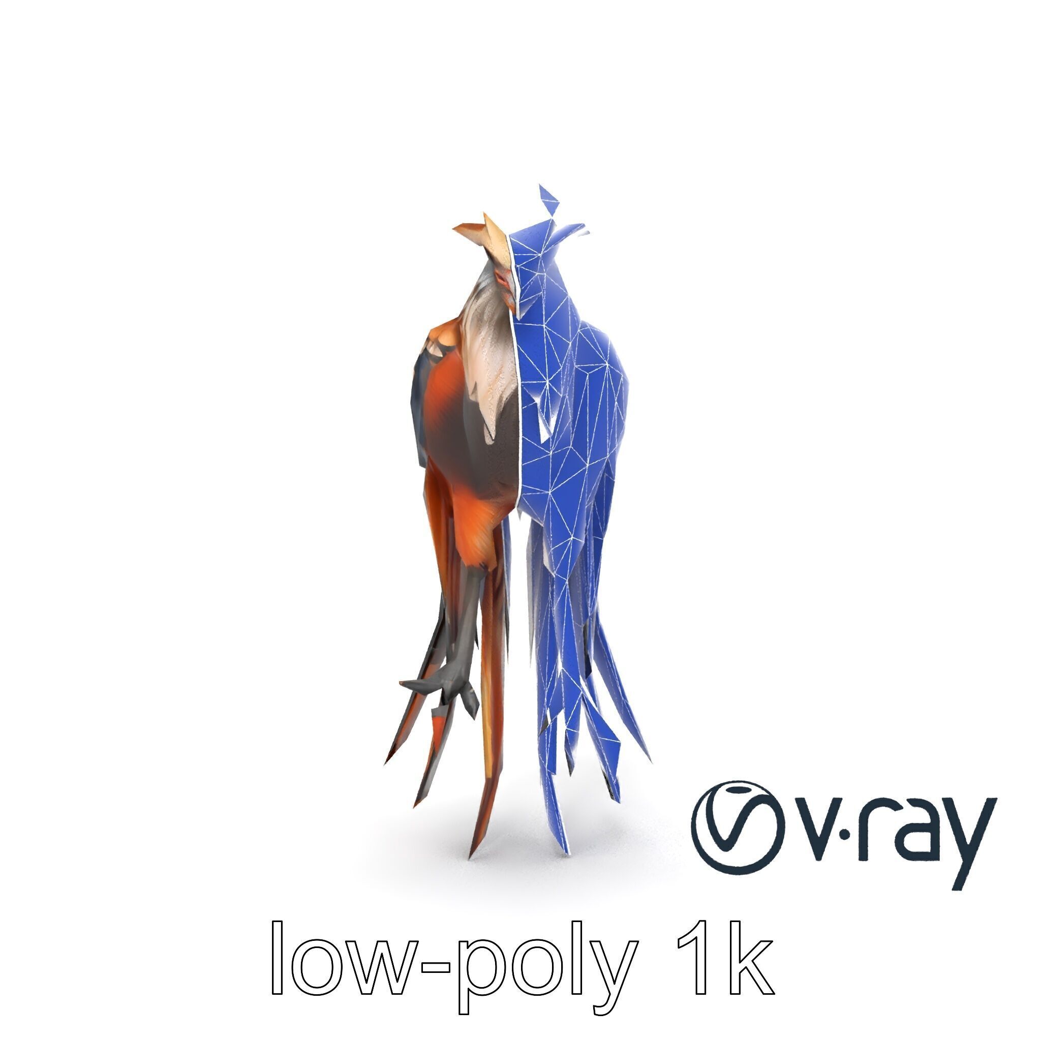 Elegant Harpy Creature Fantasy Model Pack Low-poly 3D model_31