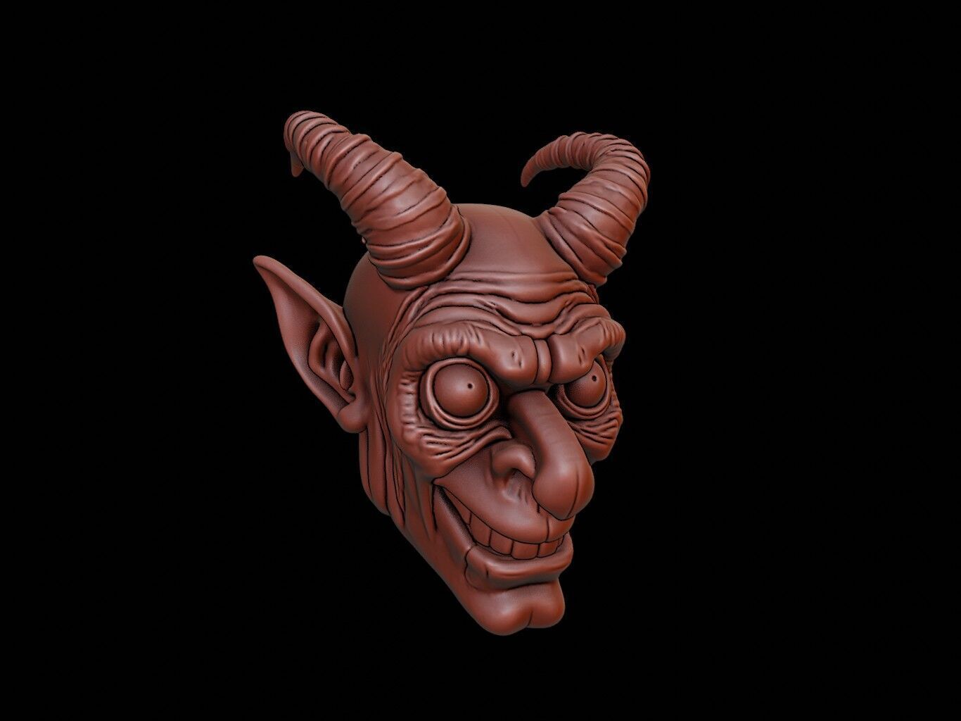 Goblin Mask 3d Printing 3D print model_1