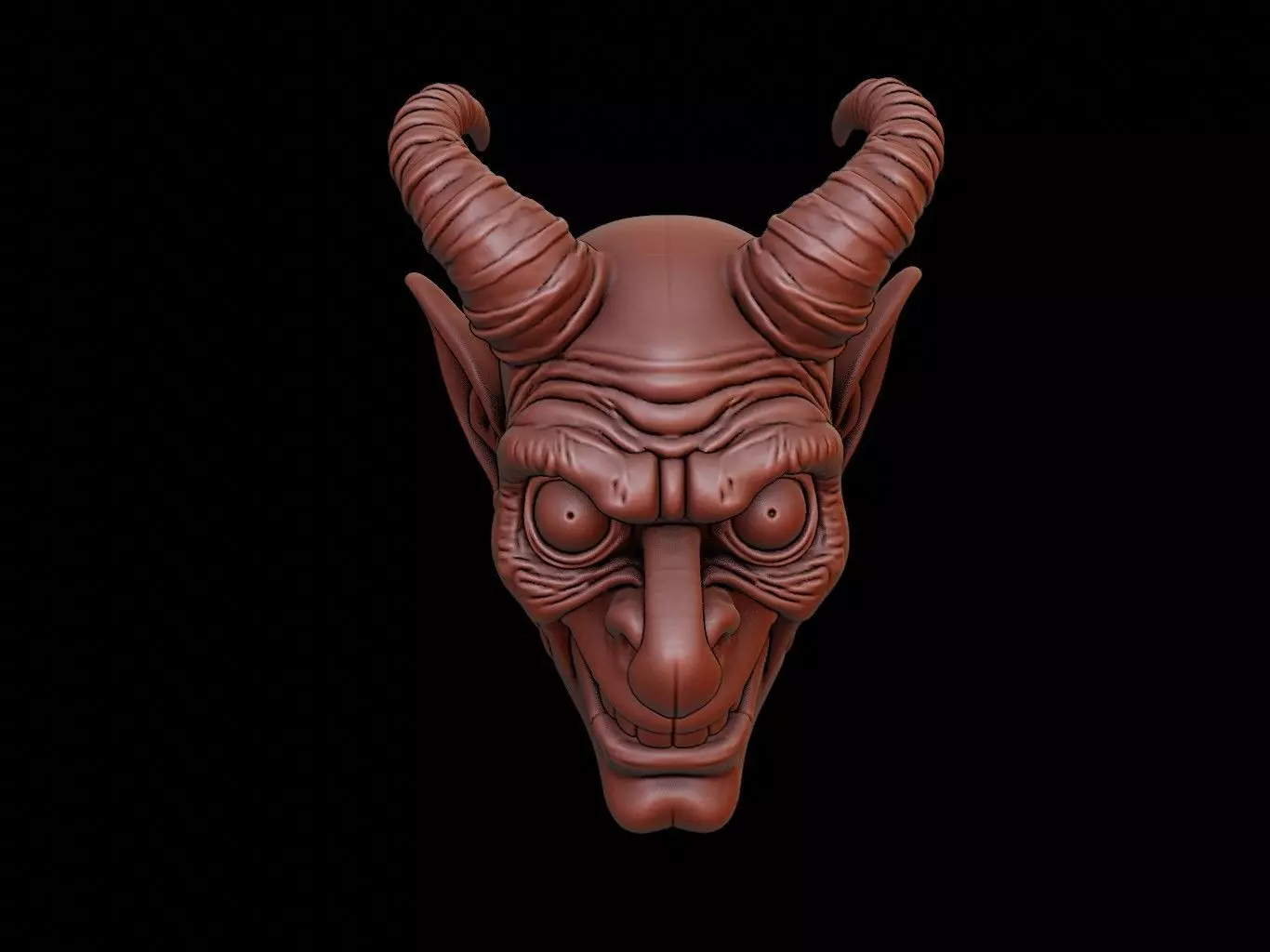Goblin Mask 3d Printing 3D print model_0