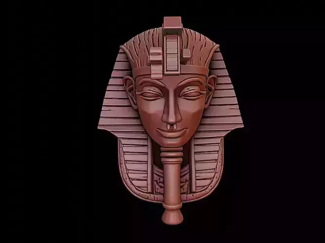 Golden Pharaoh Mask 3d Printing