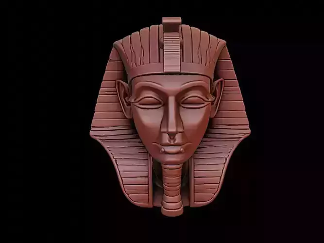 Golden Pharaoh Mask 3d Printing