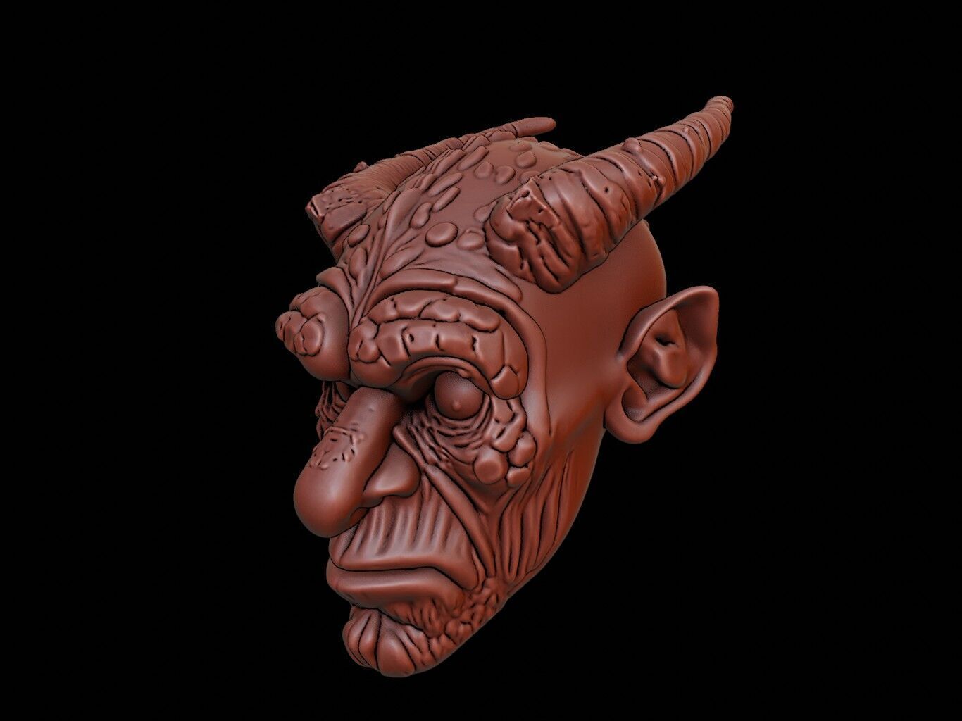 Golem Mask 3d Printing 3D print model_2