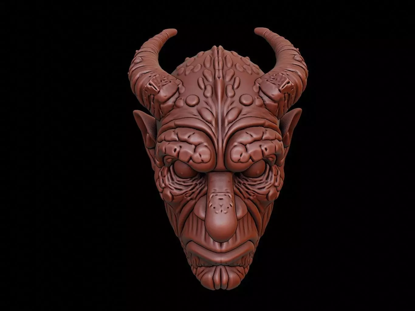 Golem Mask 3d Printing 3D print model_0