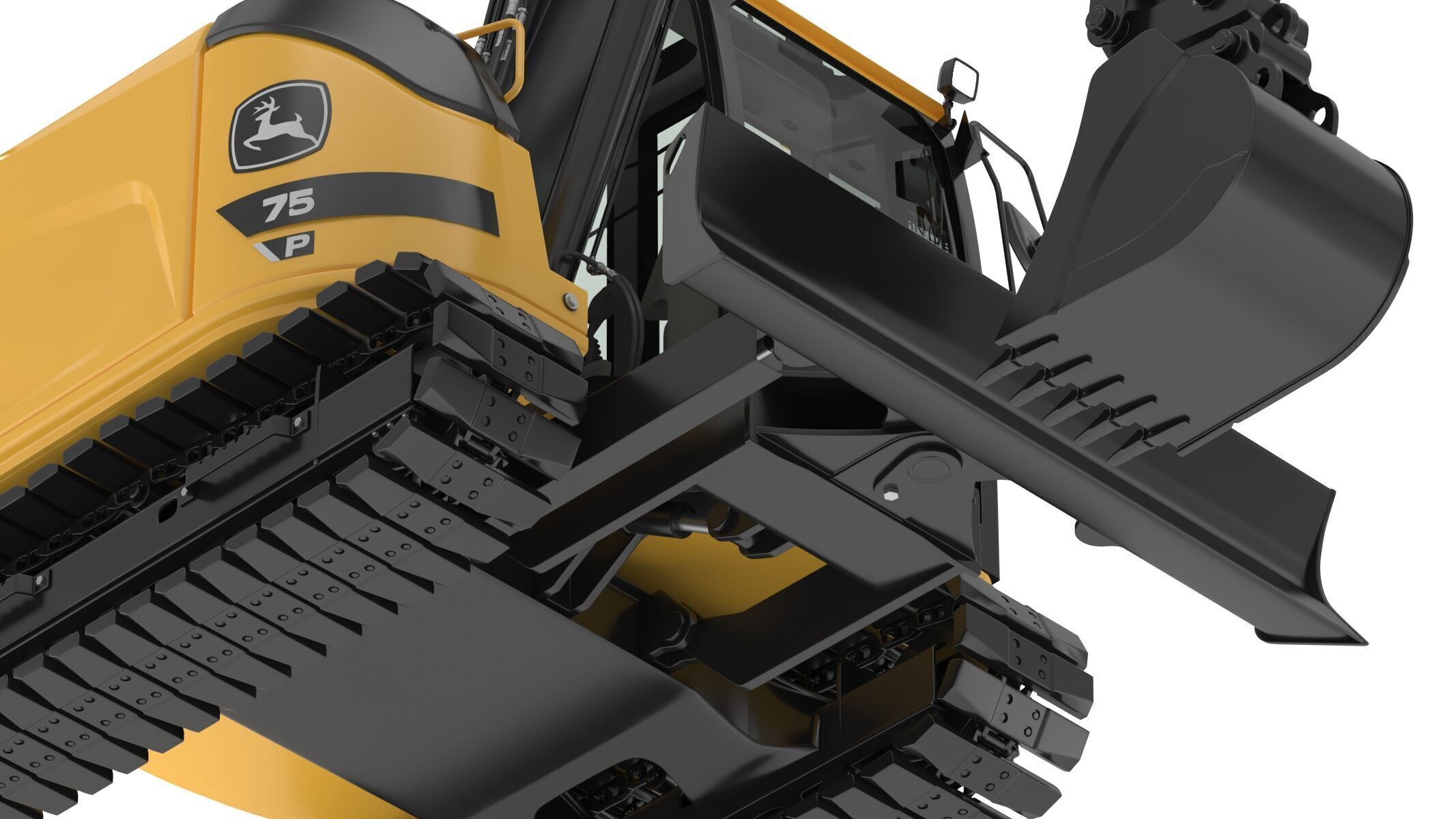 John Deere 75 P-Tier Mid-Size Excavator 3D model_19