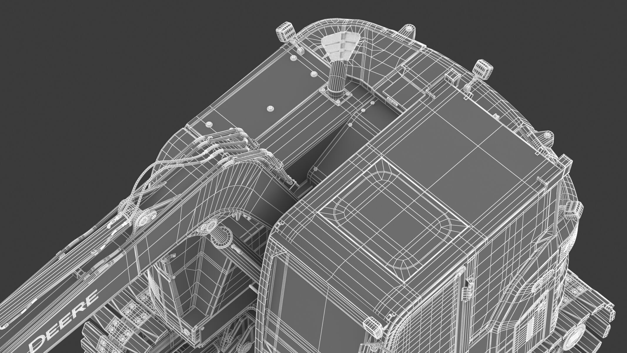 John Deere 75 P-Tier Mid-Size Excavator 3D model_40