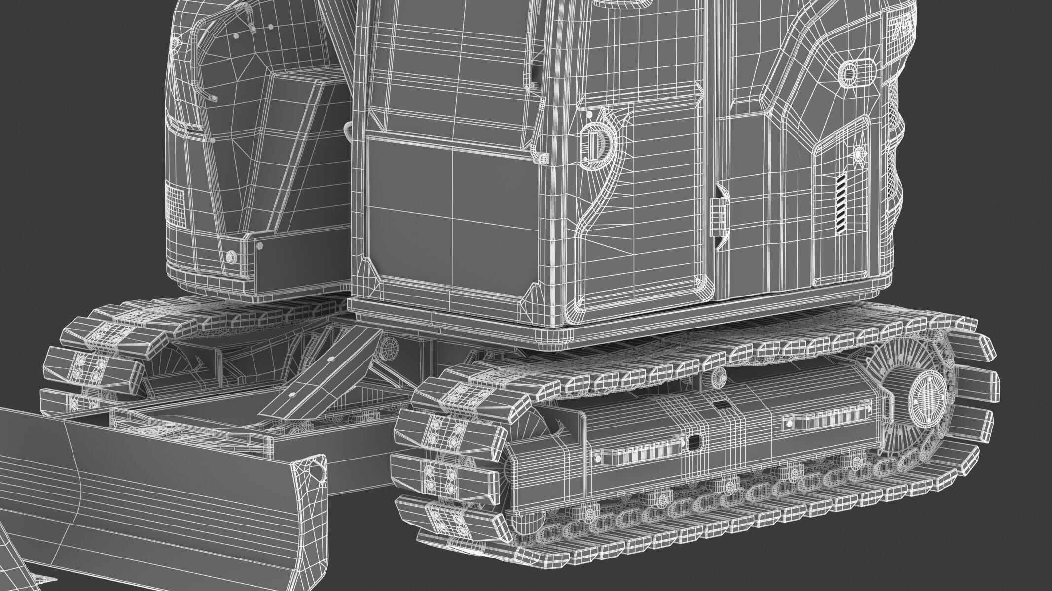 John Deere 75 P-Tier Mid-Size Excavator 3D model_32