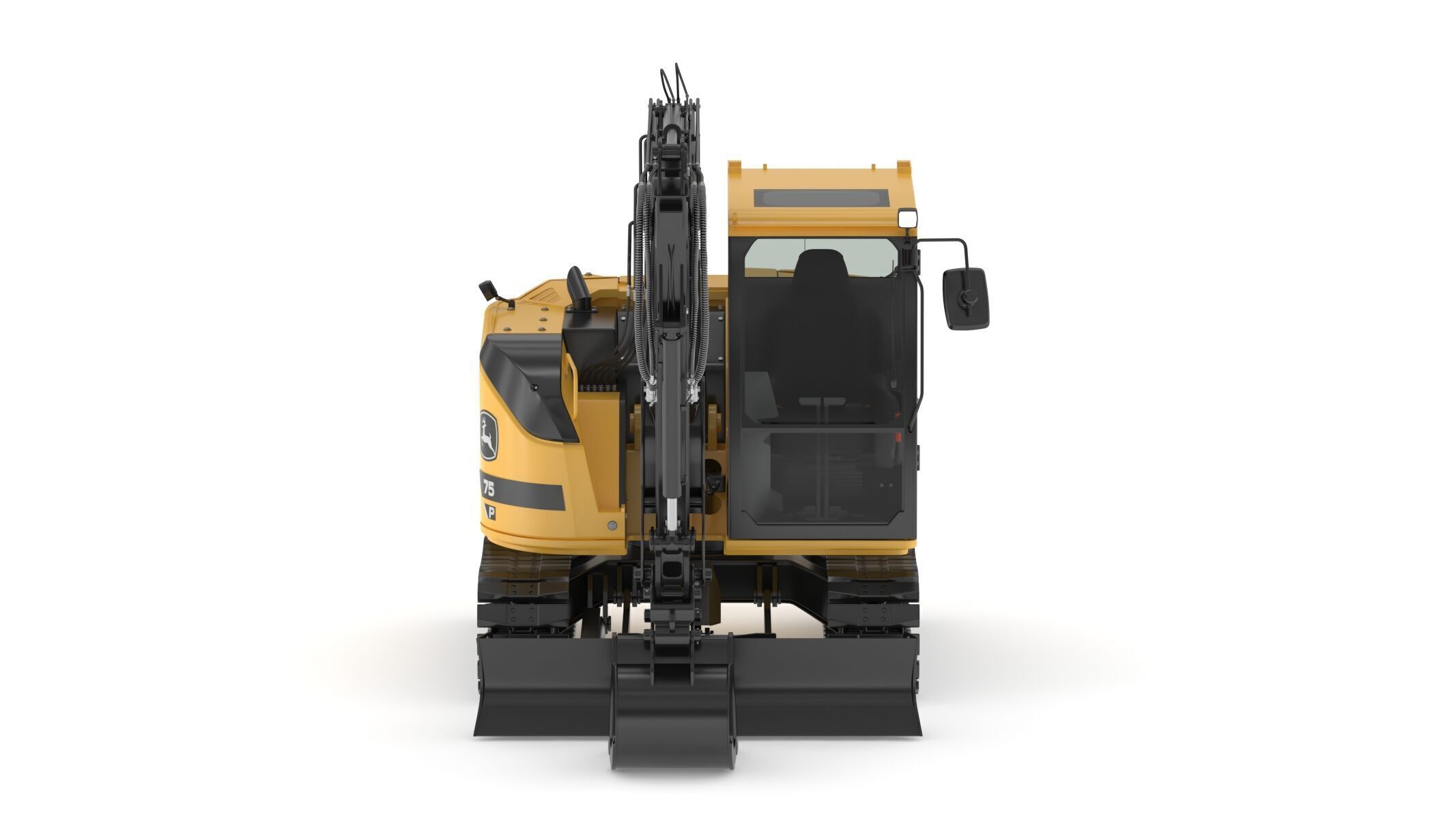 John Deere 75 P-Tier Mid-Size Excavator 3D model_1