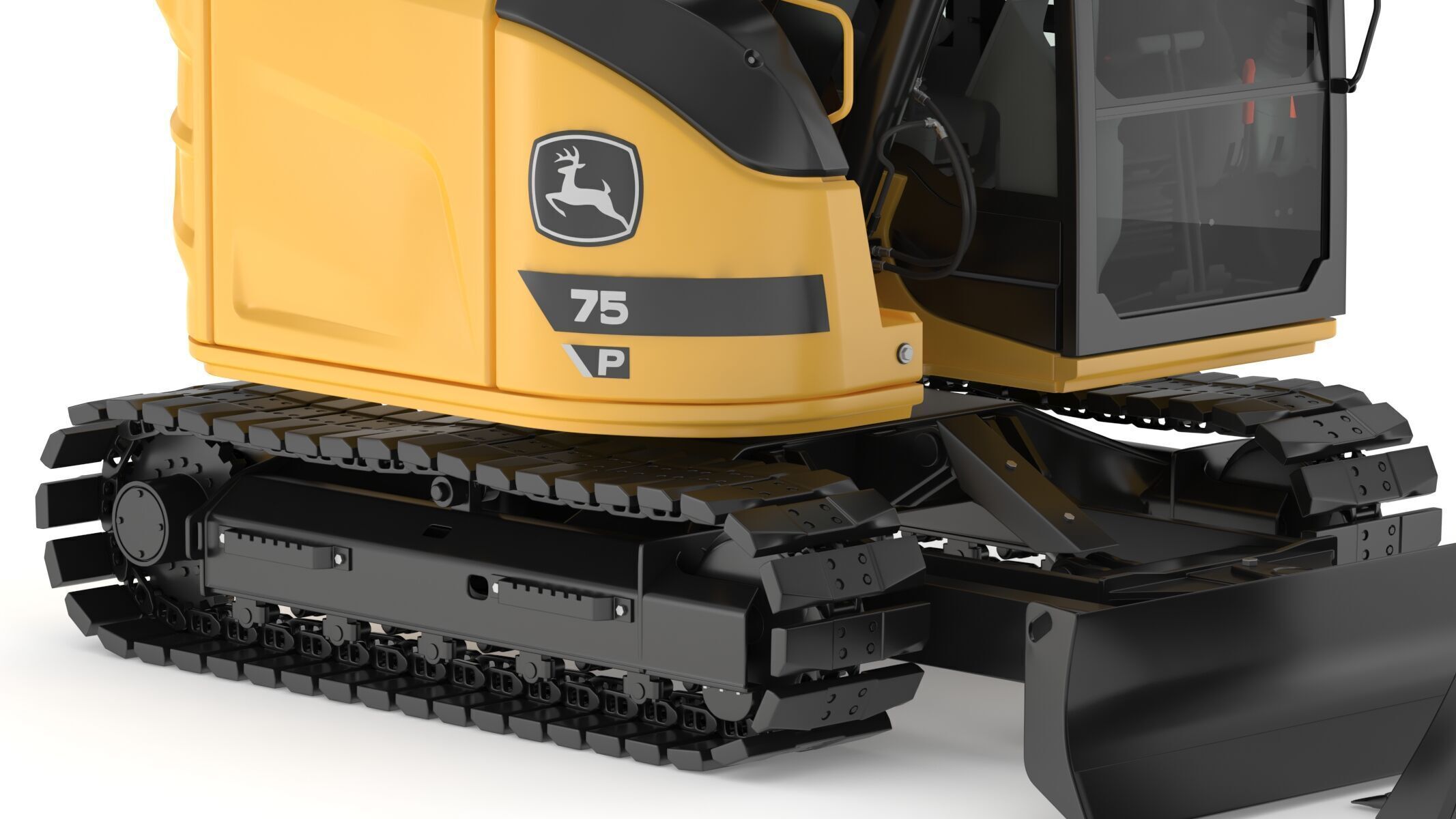 John Deere 75 P-Tier Mid-Size Excavator 3D model_12