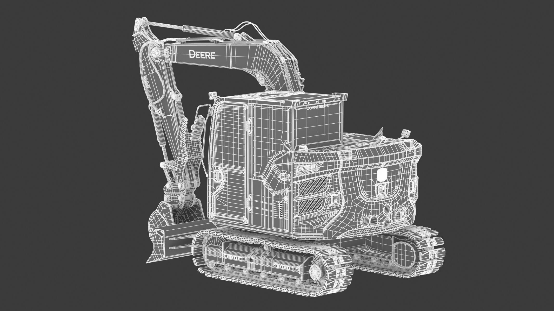 John Deere 75 P-Tier Mid-Size Excavator 3D model_28