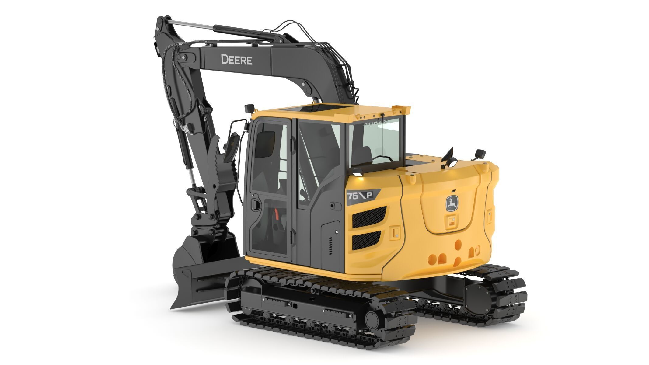 John Deere 75 P-Tier Mid-Size Excavator 3D model_6