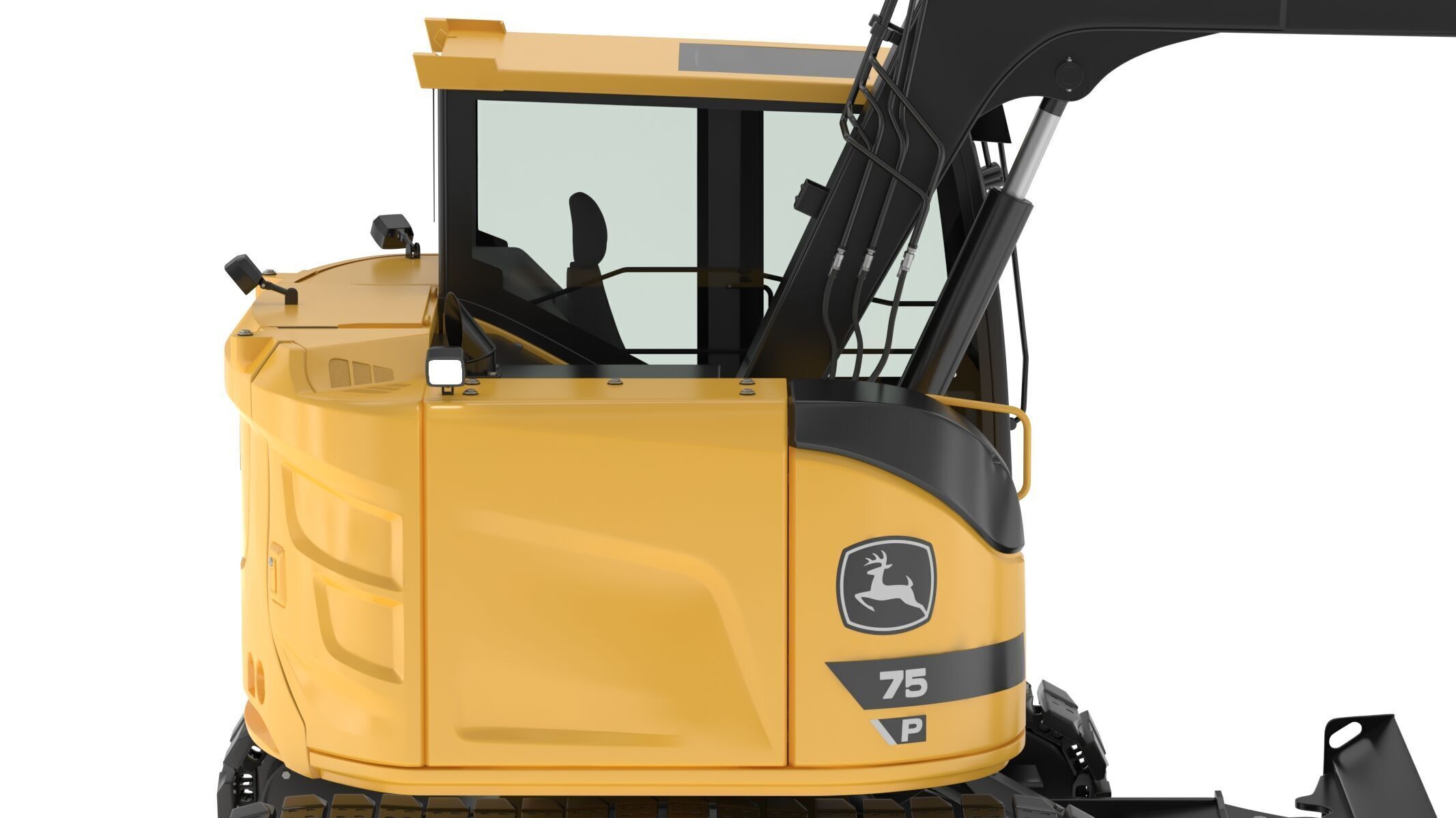 John Deere 75 P-Tier Mid-Size Excavator 3D model_13