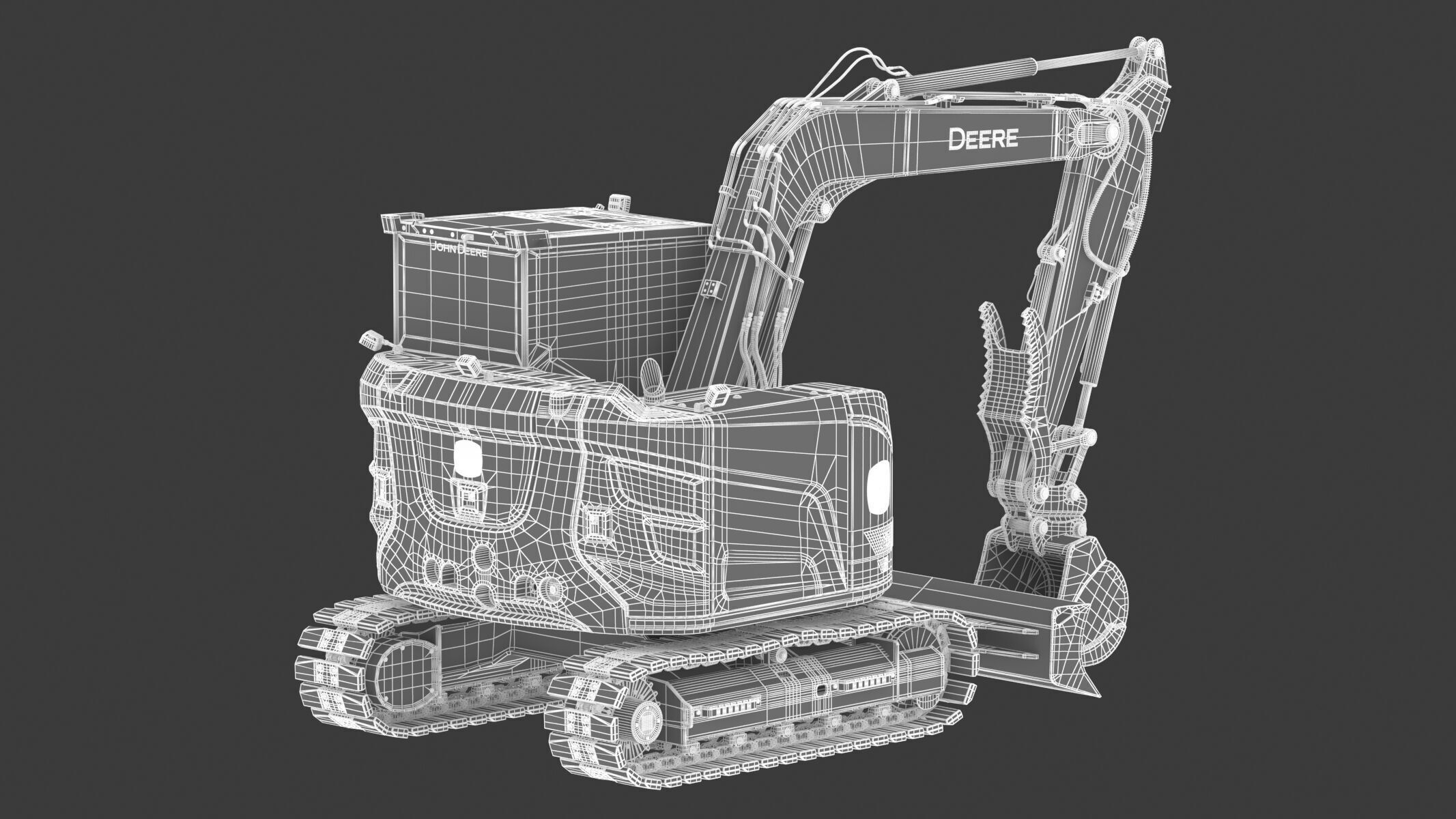 John Deere 75 P-Tier Mid-Size Excavator 3D model_26