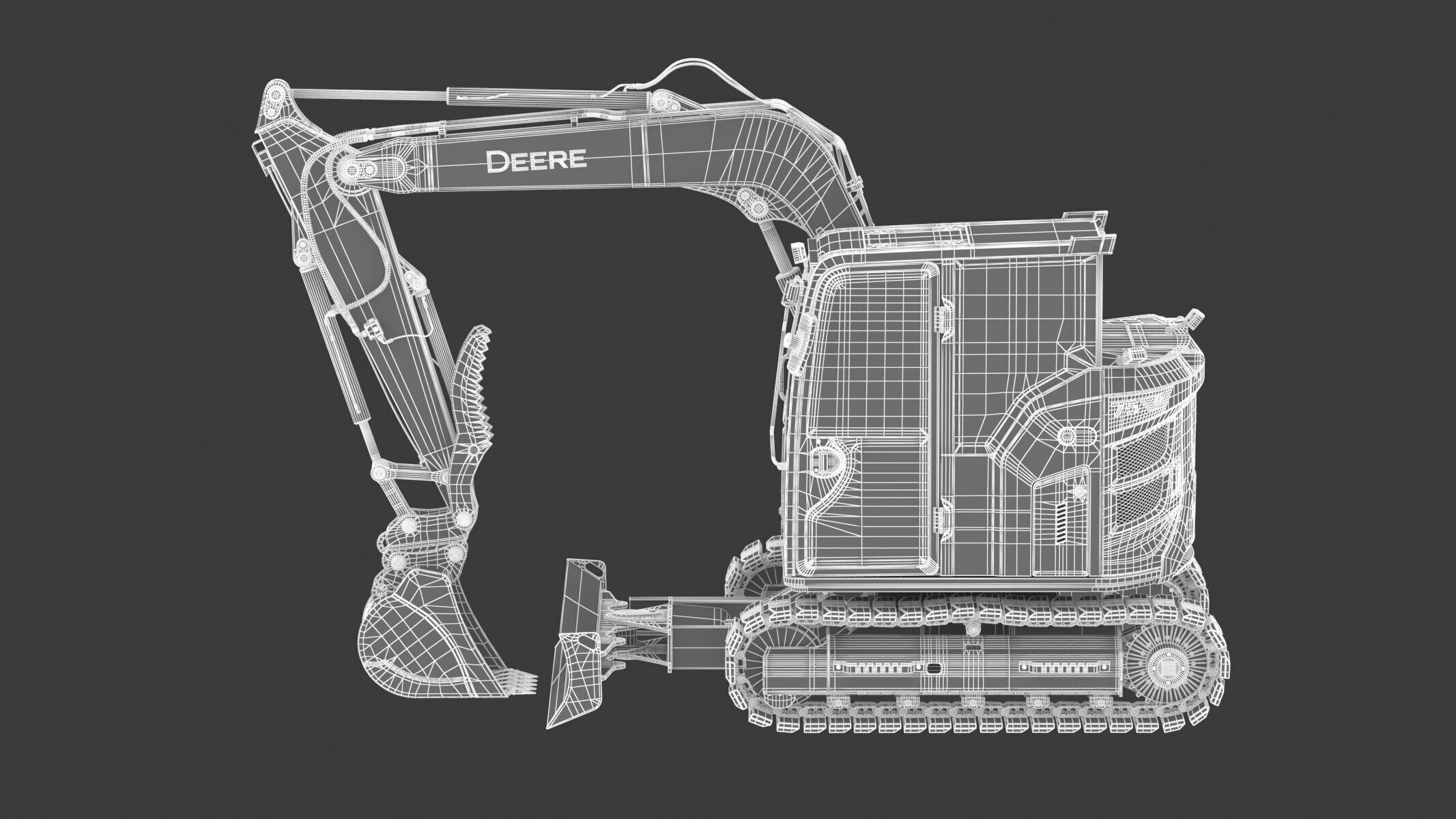 John Deere 75 P-Tier Mid-Size Excavator 3D model_29