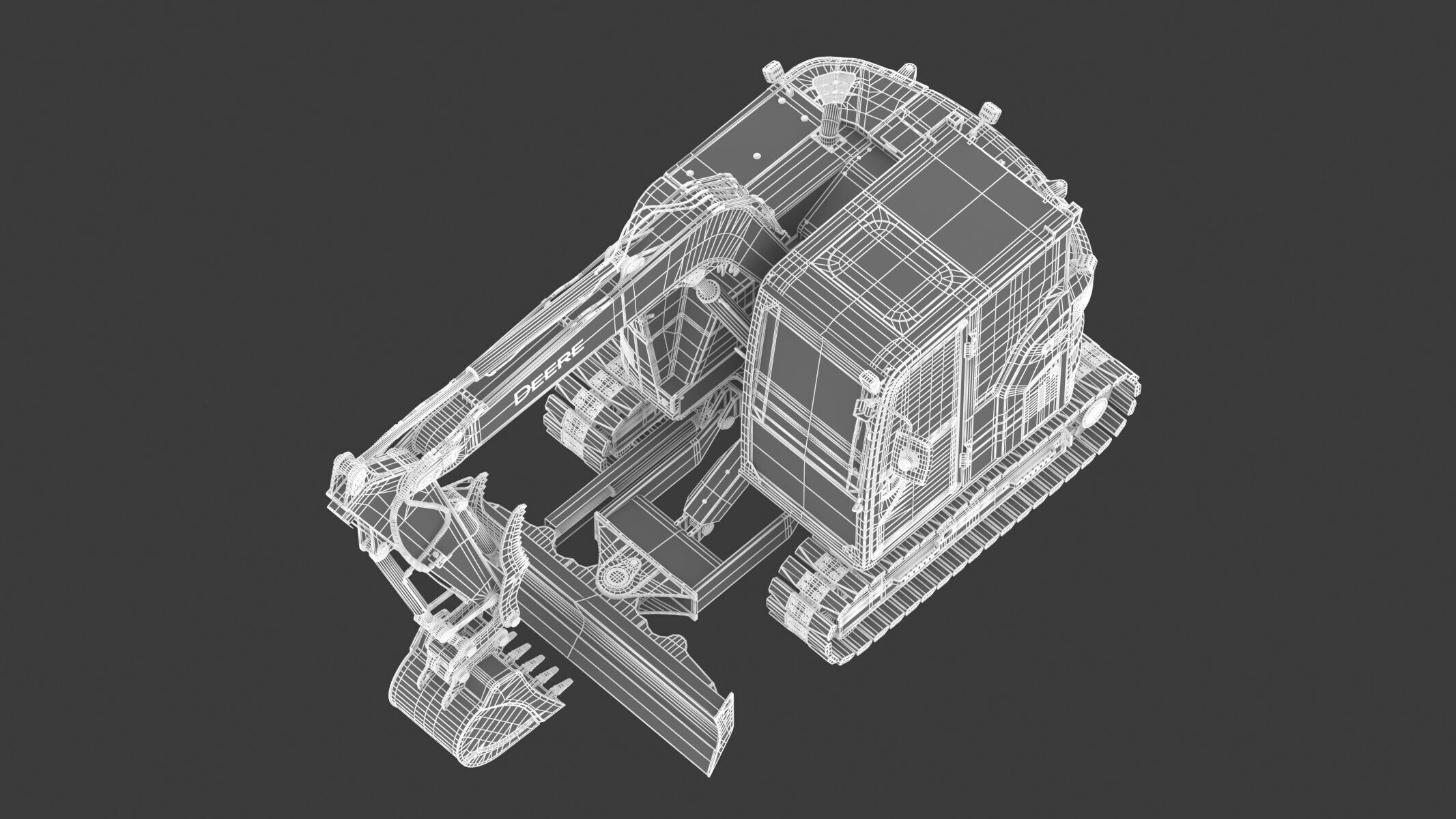 John Deere 75 P-Tier Mid-Size Excavator 3D model_30