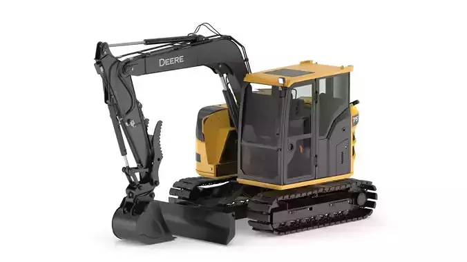 John Deere 75 P-Tier Mid-Size Excavator 3D model