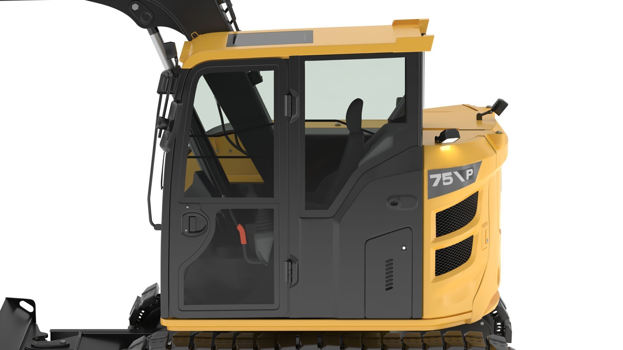 John Deere 75 P-Tier Mid-Size Excavator 3D model_17