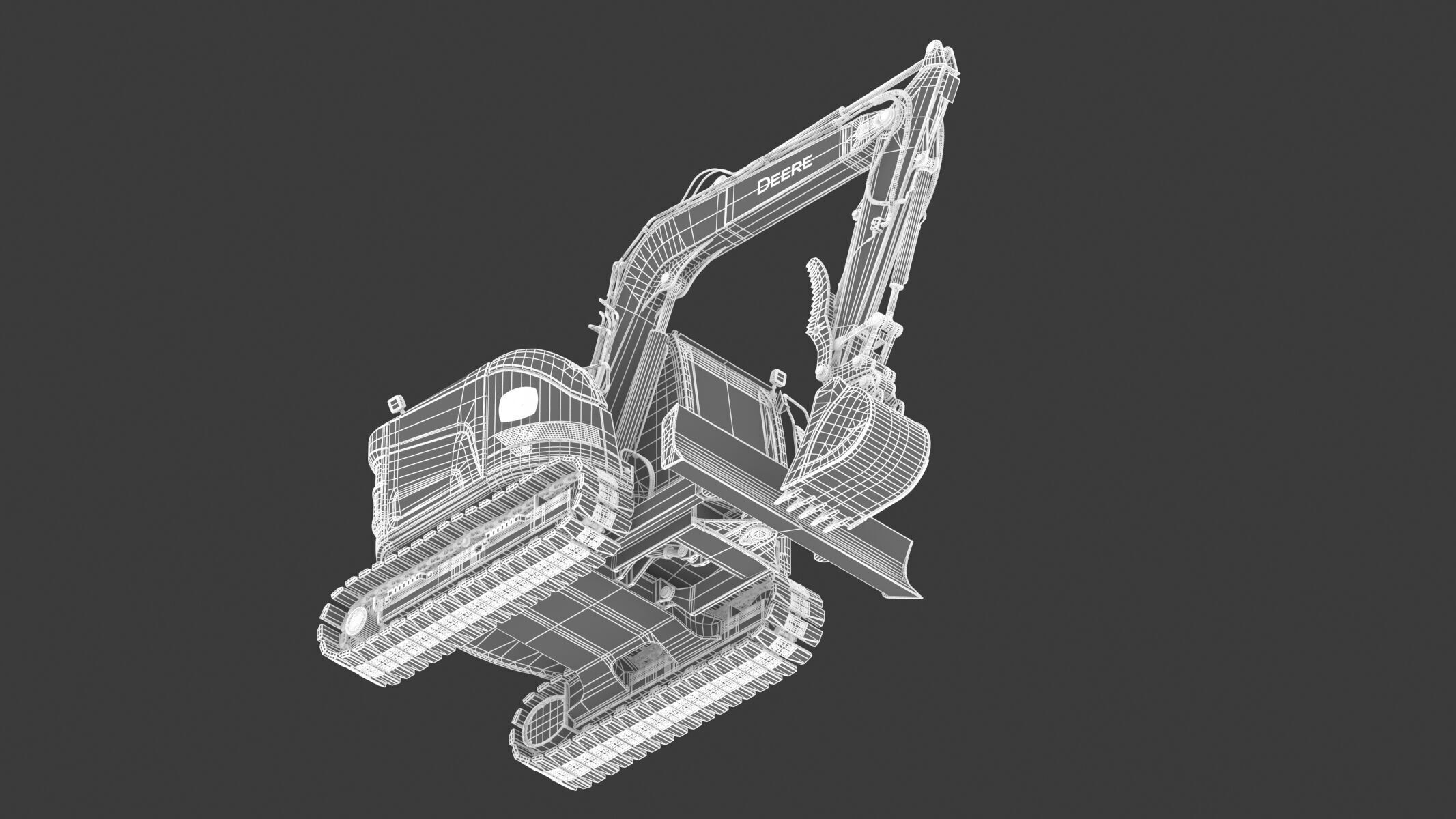 John Deere 75 P-Tier Mid-Size Excavator 3D model_31