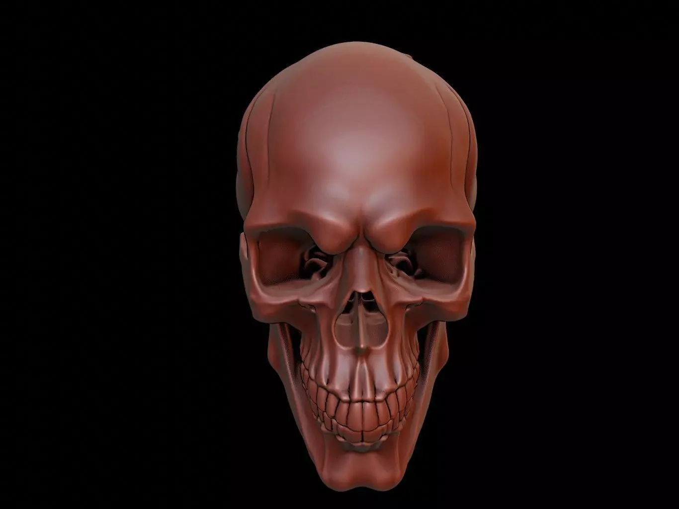 Gothic Skull Mask 3d Printing 3D print model_0