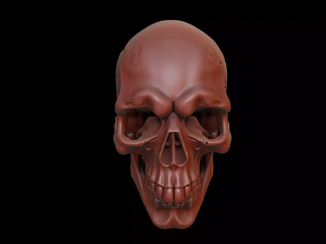 Gothic Skull Mask 3d Printing 3D print model_0