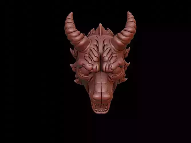 Hellhound Mask 3d Printing