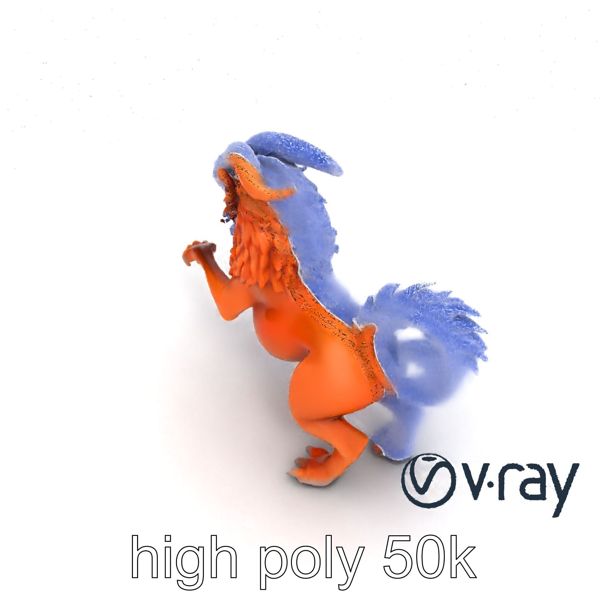 Chimera Mythological Creature model pack Low-poly 3D model_57