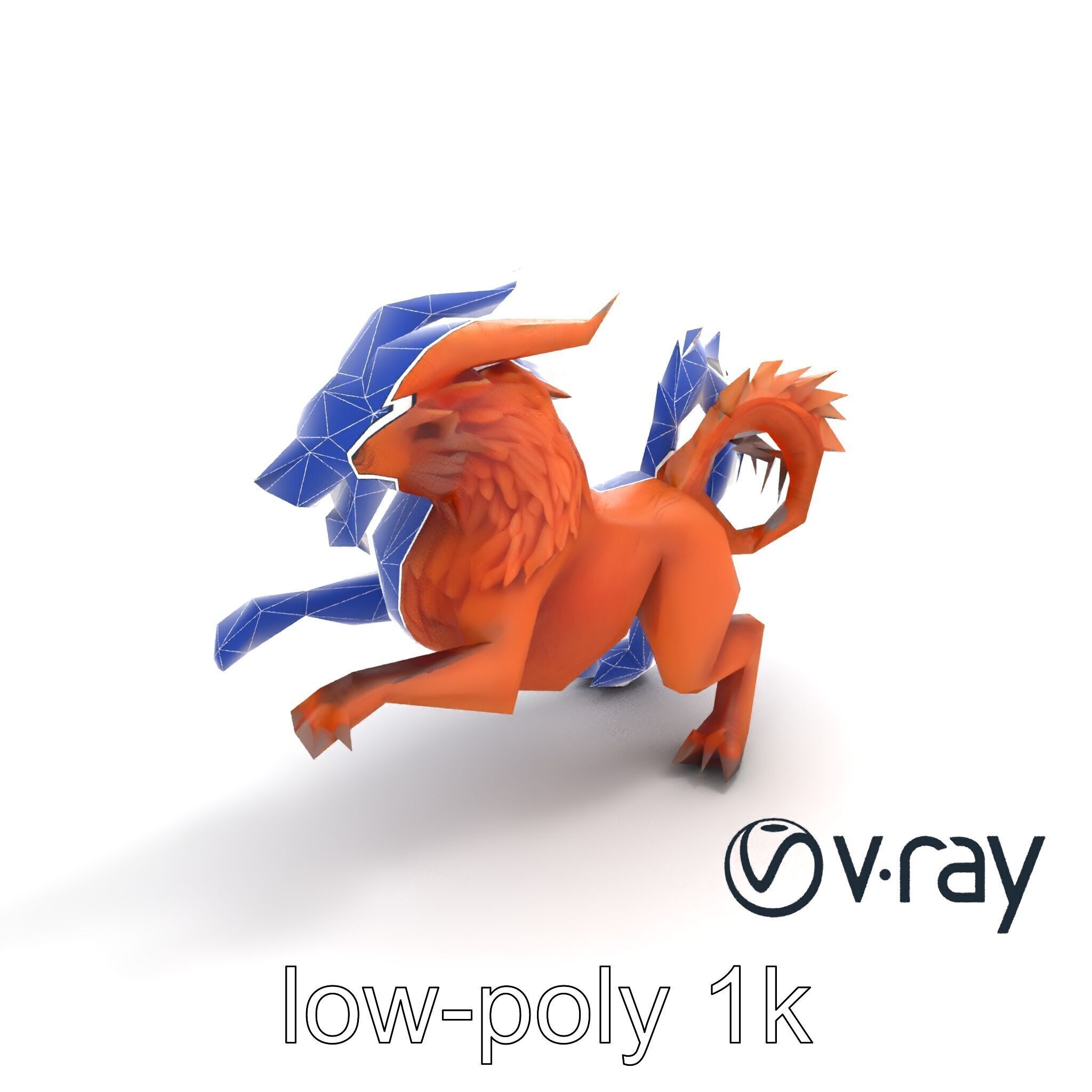 Chimera Mythological Creature model pack Low-poly 3D model_55