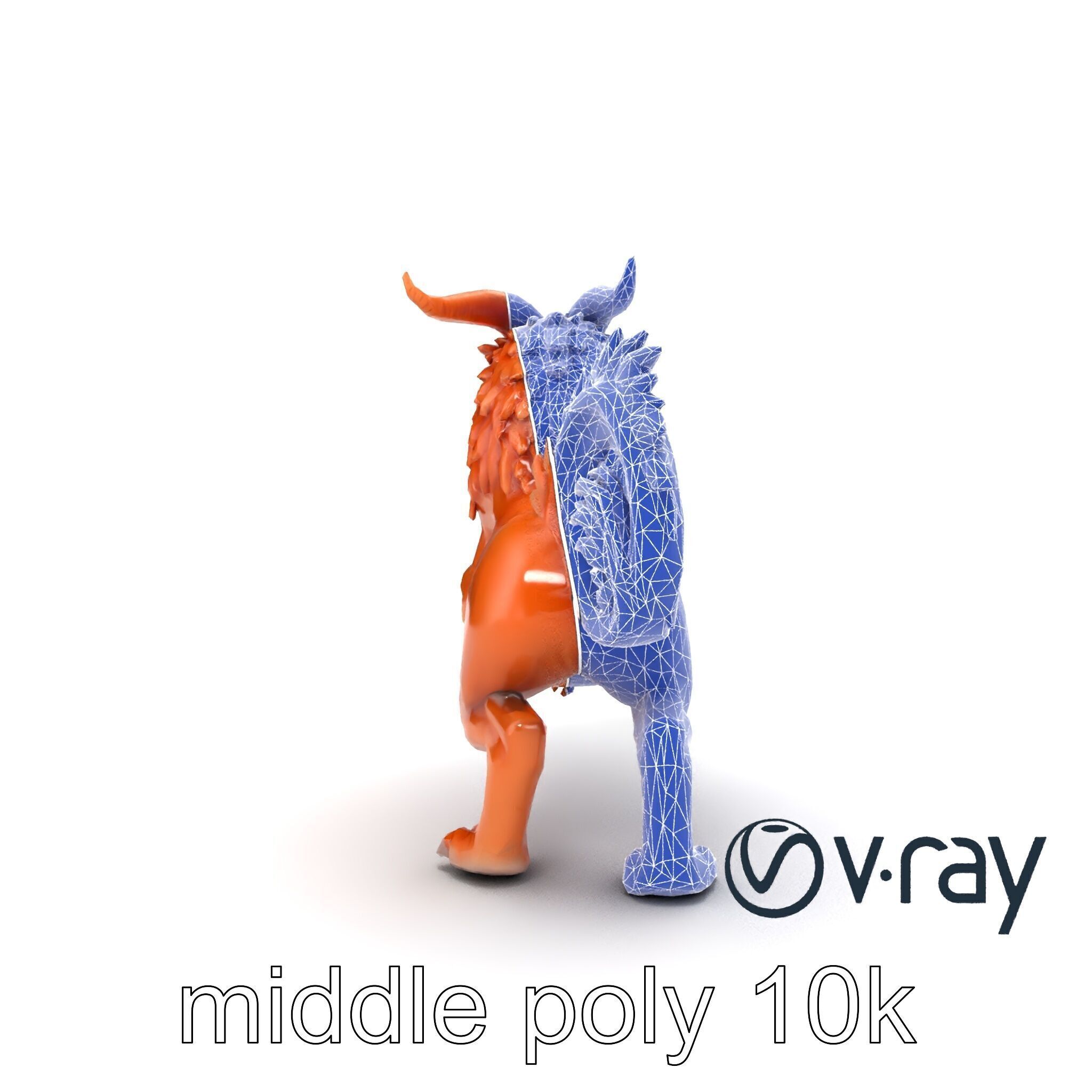Chimera Mythological Creature model pack Low-poly 3D model_47