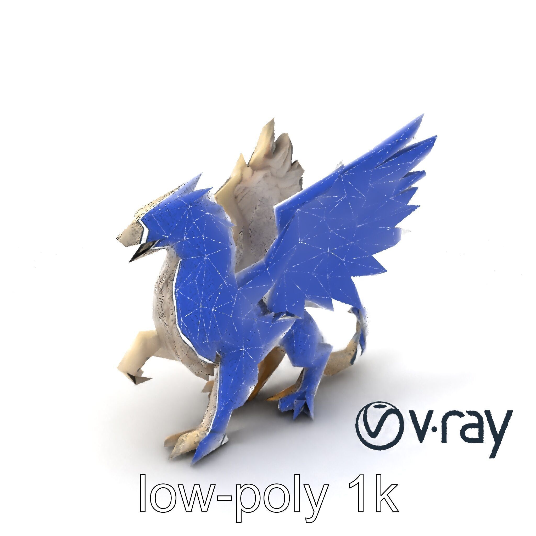 Chimera Mythological Creature model pack Low-poly 3D model_5