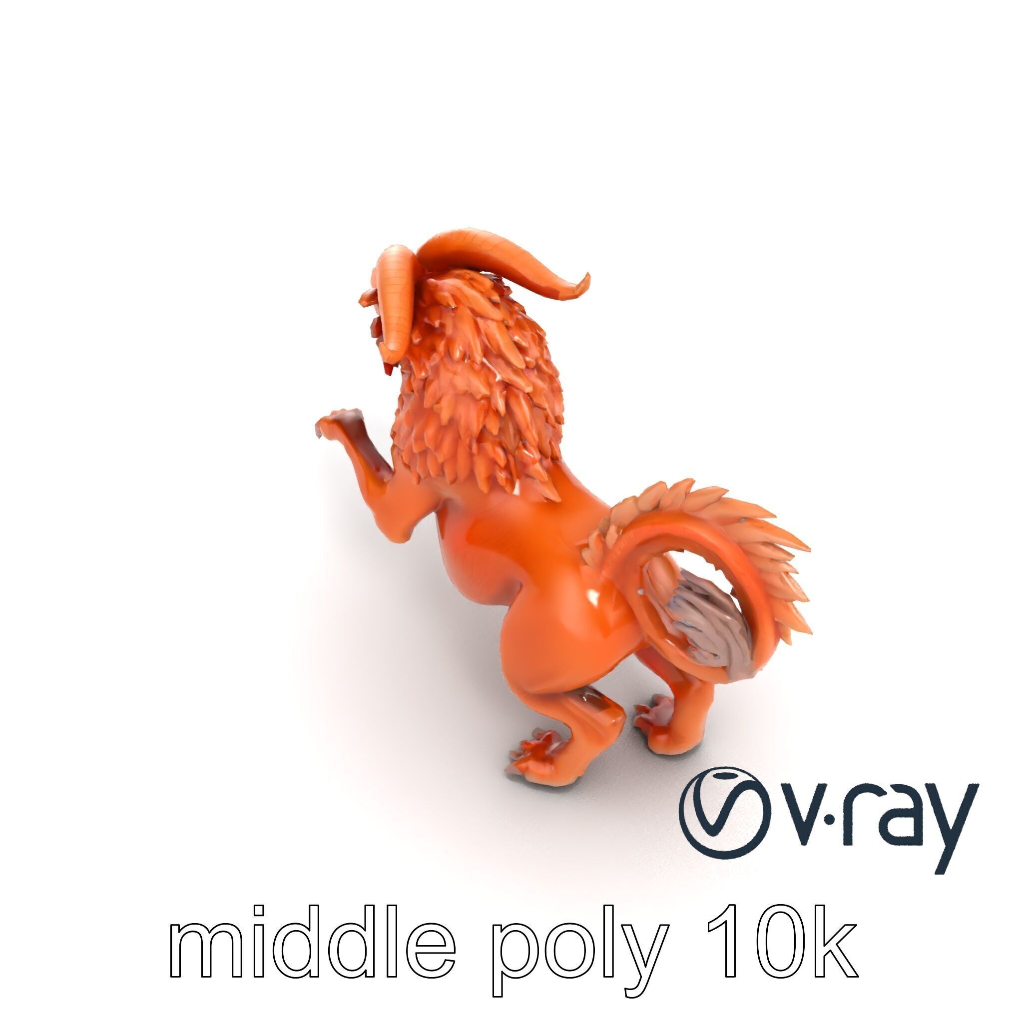 Chimera Mythological Creature model pack Low-poly 3D model_42