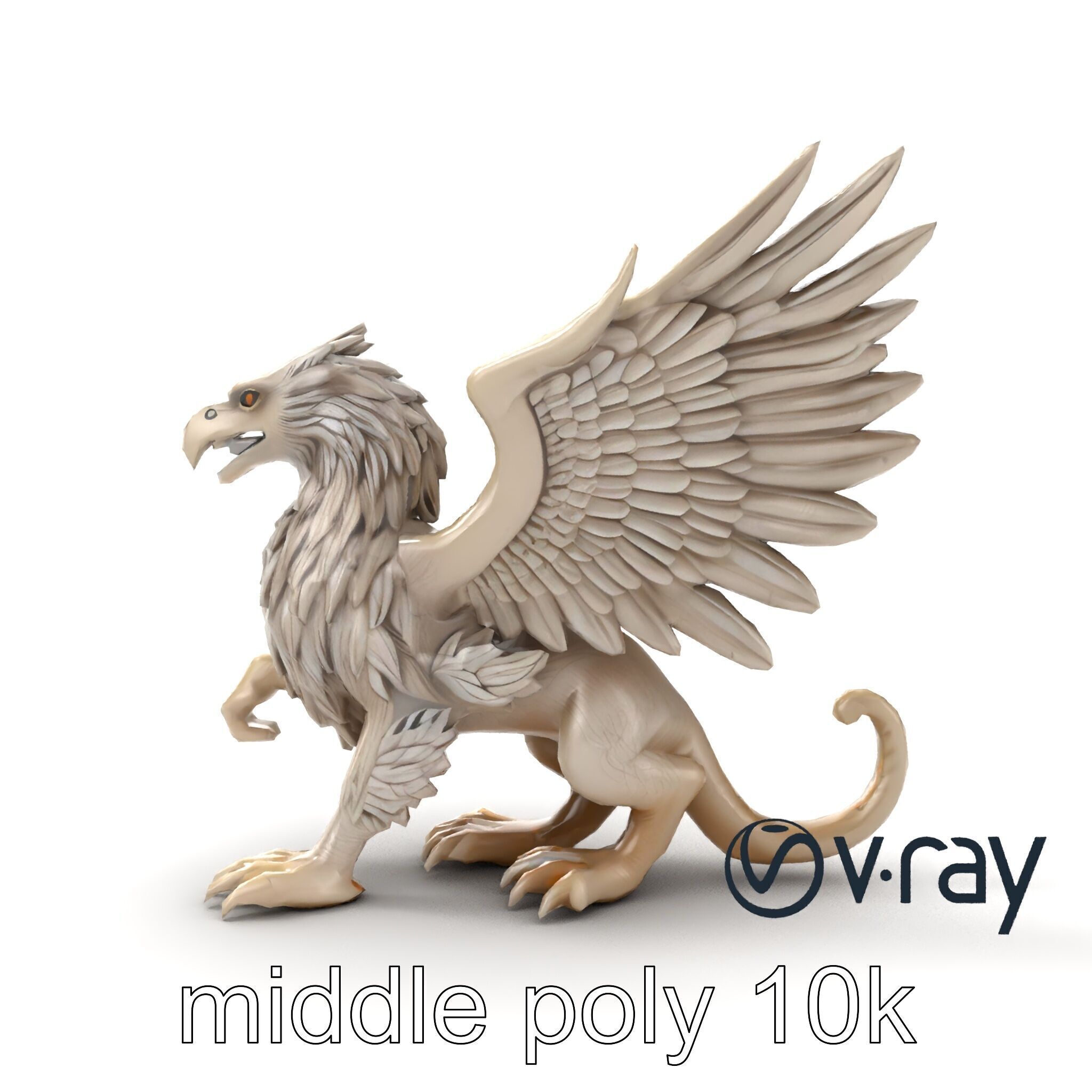 Chimera Mythological Creature model pack Low-poly 3D model_19