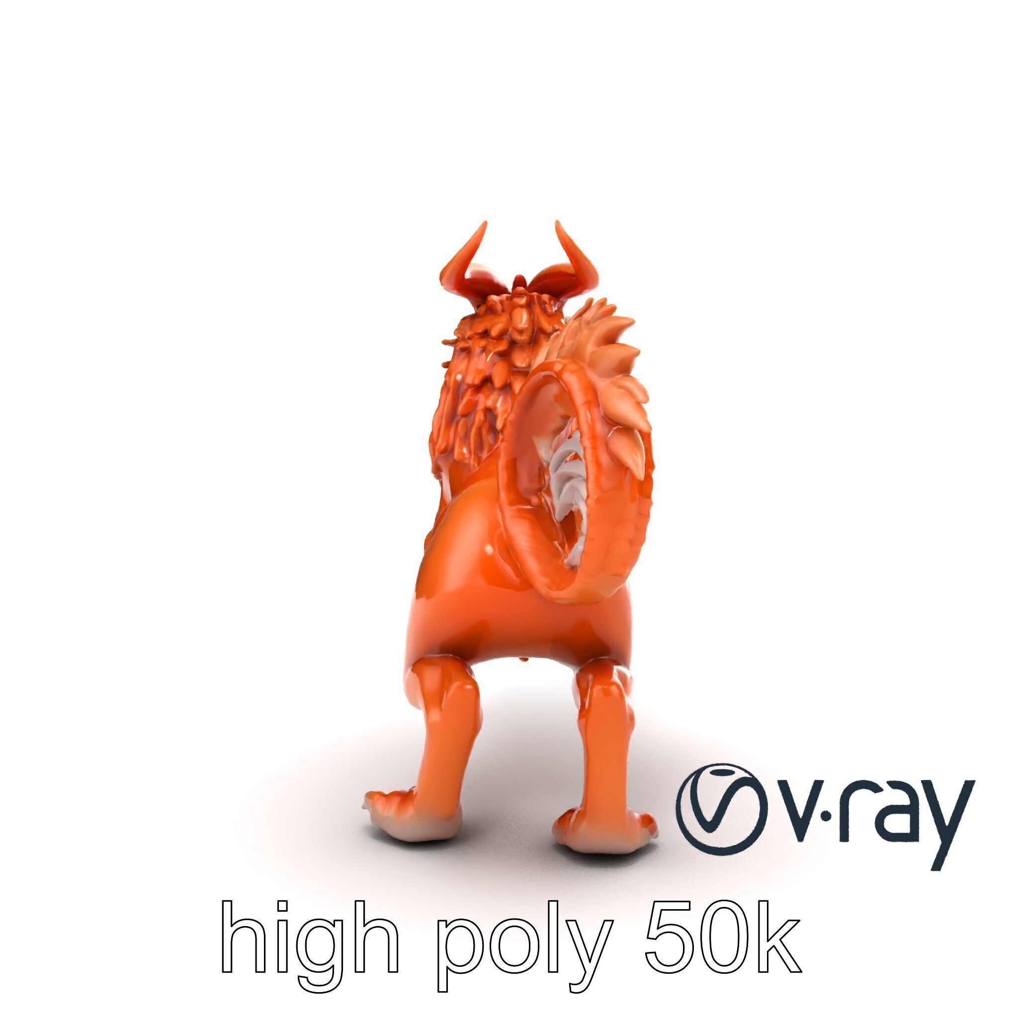 Chimera Mythological Creature model pack Low-poly 3D model_51