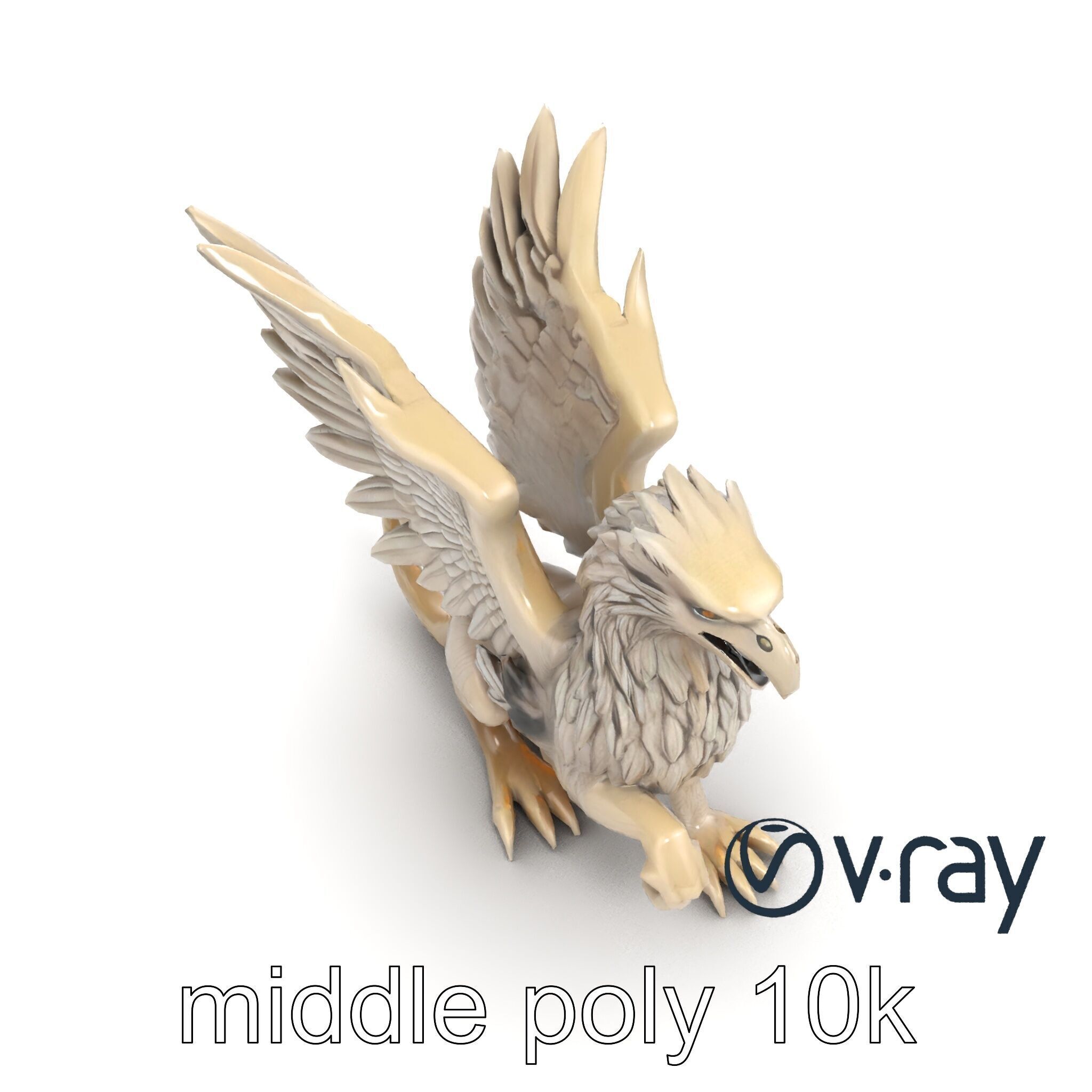 Chimera Mythological Creature model pack Low-poly 3D model_17