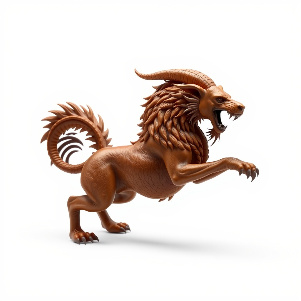 Chimera Mythological Creature model pack Low-poly 3D model_32